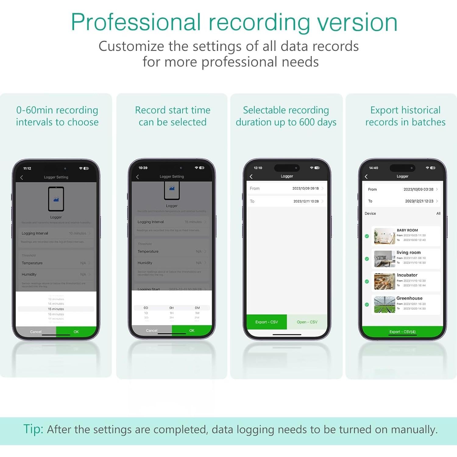 Termómetro Higrómetro Inalámbrico ORIA Bluetooth con APP