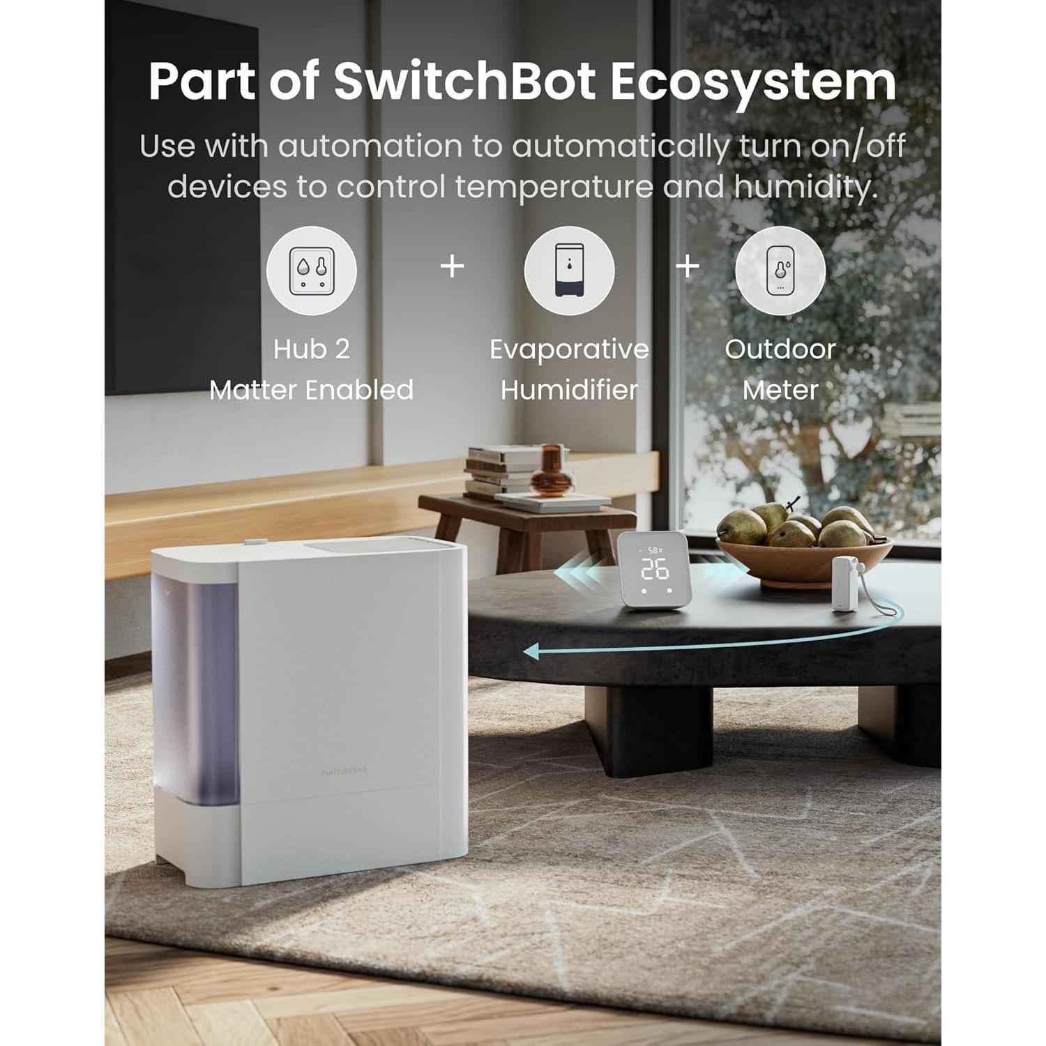 Termómetro Higrómetro Bluetooth SwitchBot IP65 2 Sensores