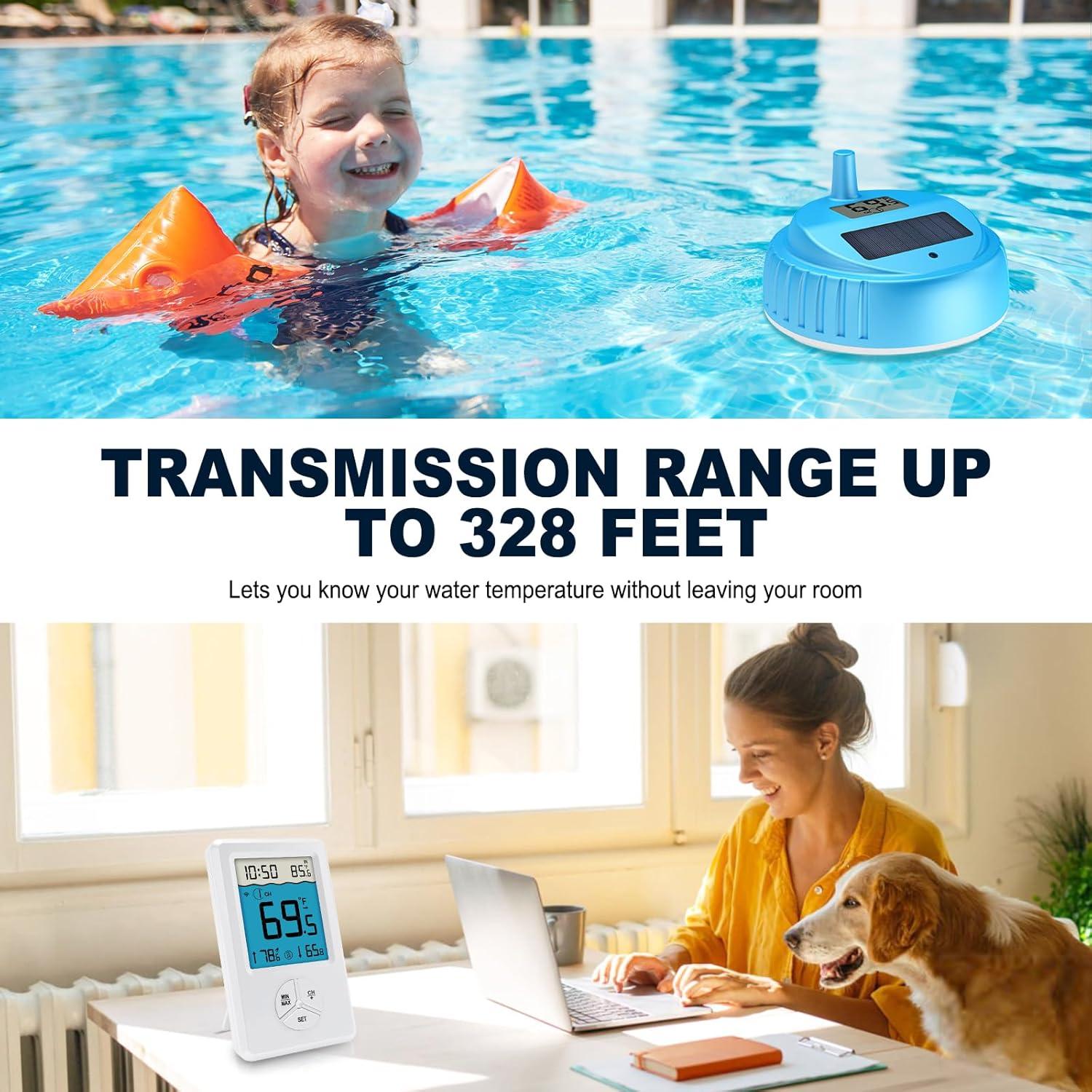 Termómetro Flotante Digital Urageuxy WS083T para Piscina