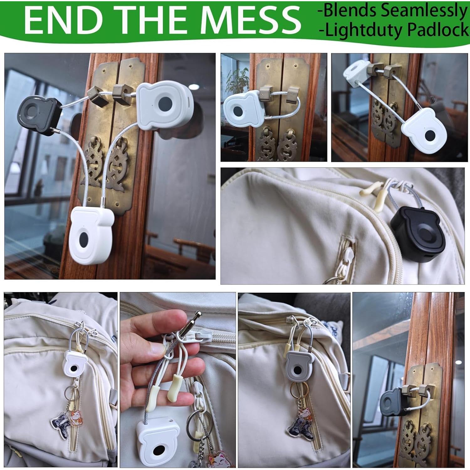 Candado Biométrico Bstsilver de Huella Dactilar 20 Usuarios USB