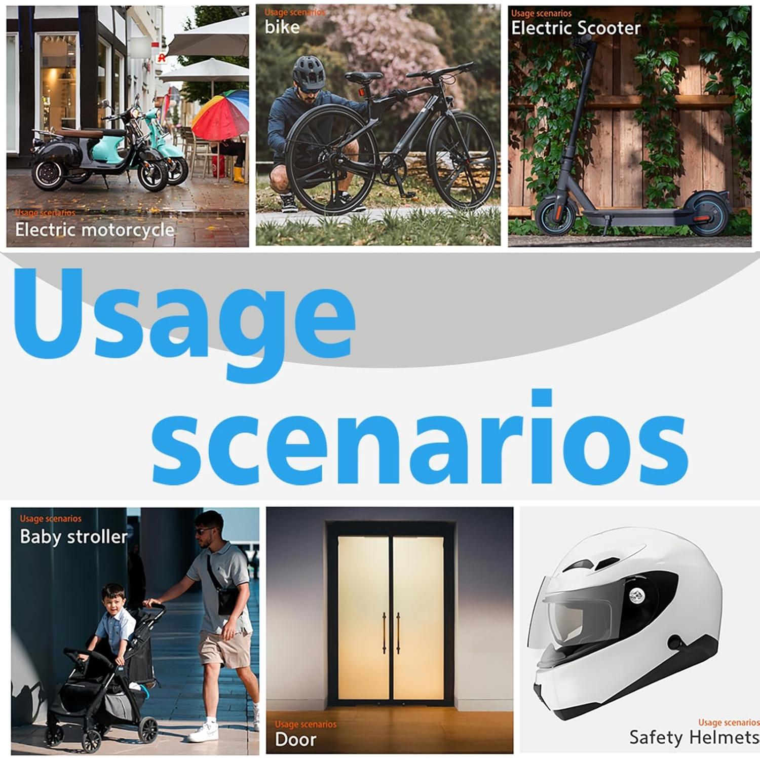 Candado de Bicicleta Biométrico OFASONO BFP0024 Antirrobo 1.5m