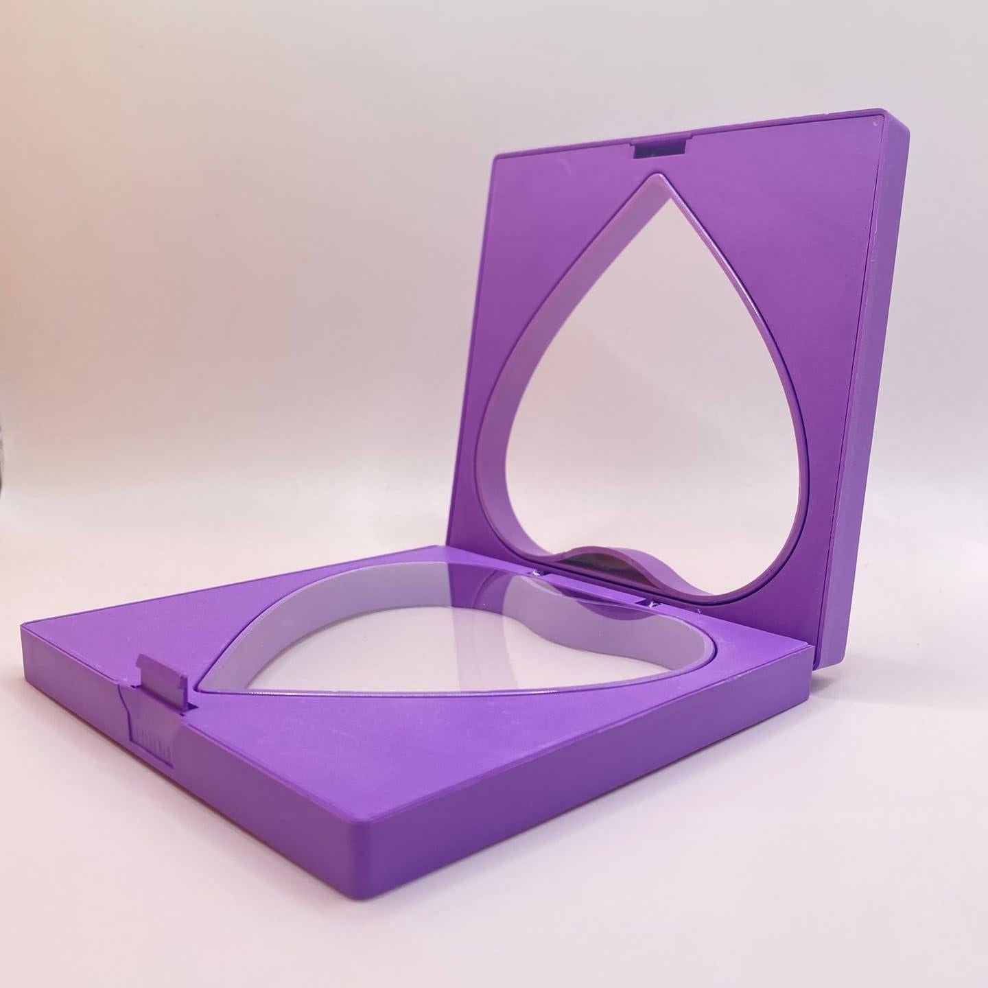 4 Piezas Soporte de Exhibición Flotante Corazón 3D Morado