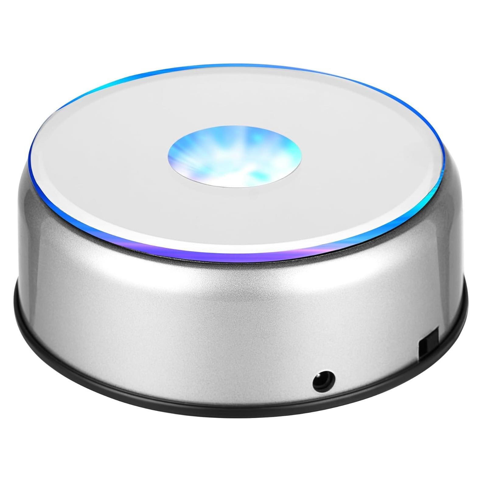 Base de exhibición LED rotativa EUSTUMA 10x3.81cm Multicolor