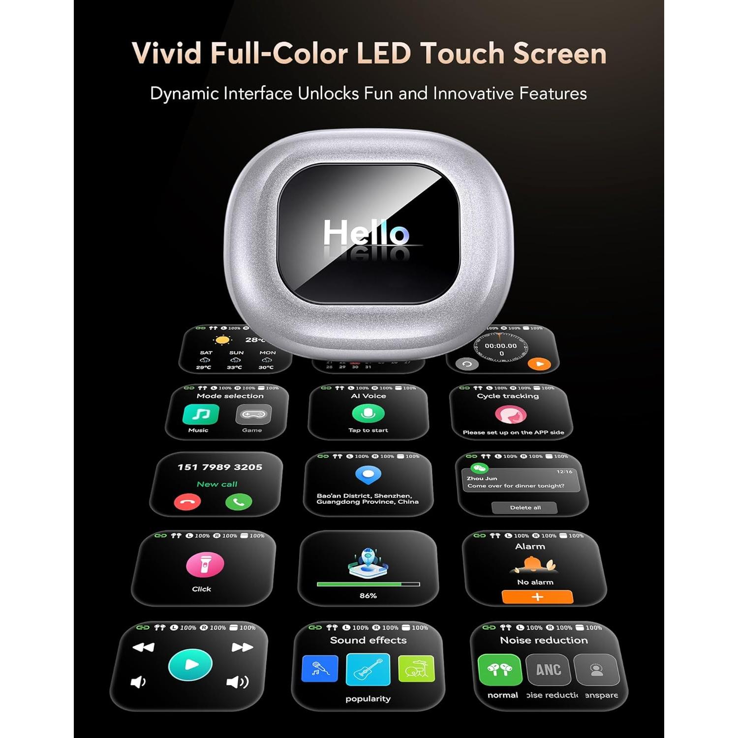 Auriculares Traductores AI EUQQ YYK-Q16 PRO Bluetooth 5.4