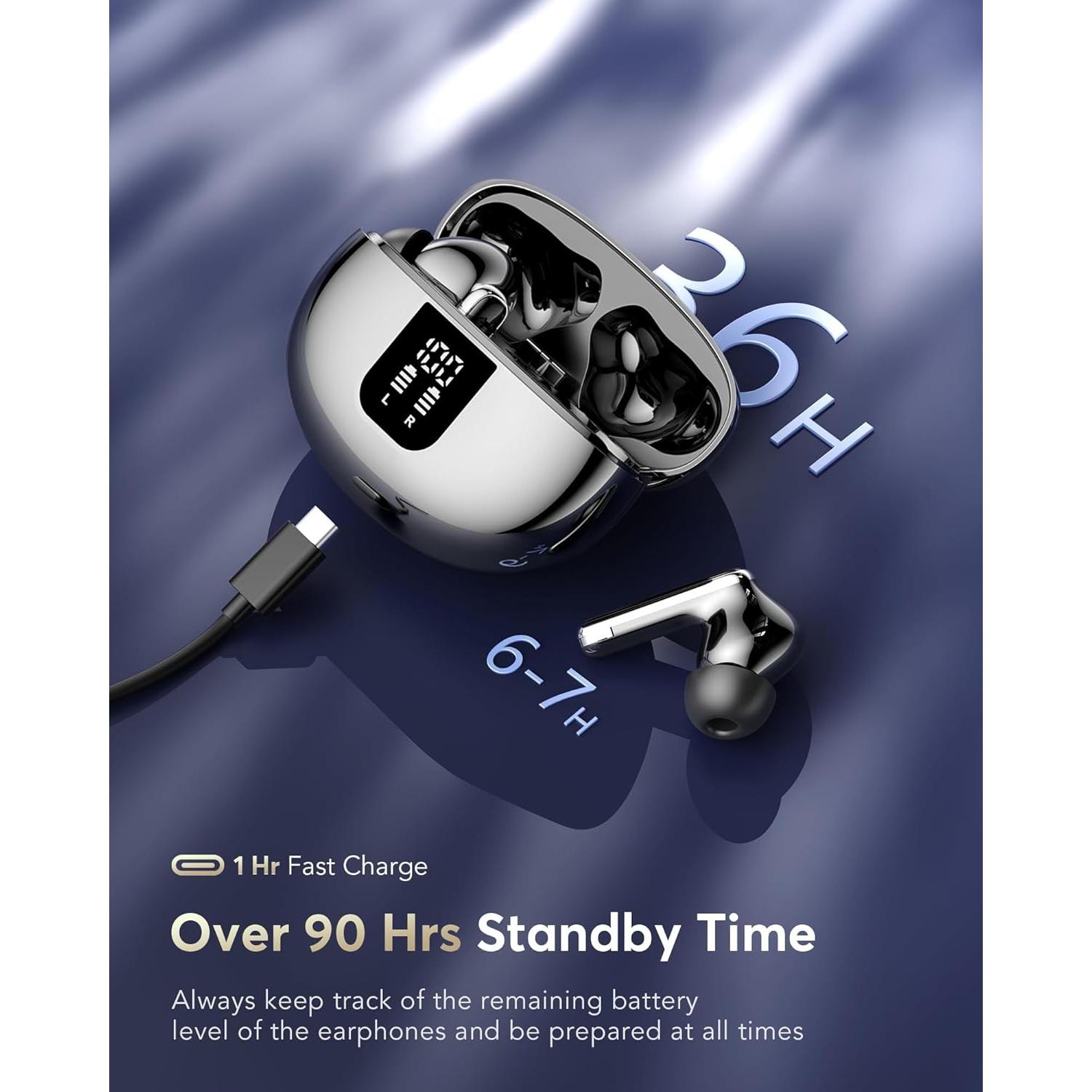 Auriculares Traductores de IA EUQQ Q10 AI1 36H Bluetooth 5.4