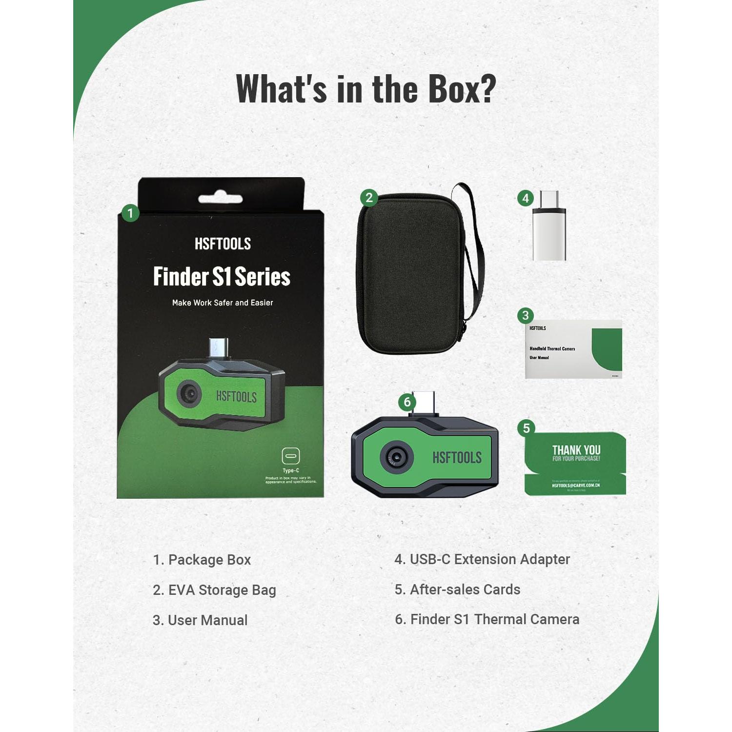 Cámara Térmica HSFTOOLS Finder S1 para Android, 192x192