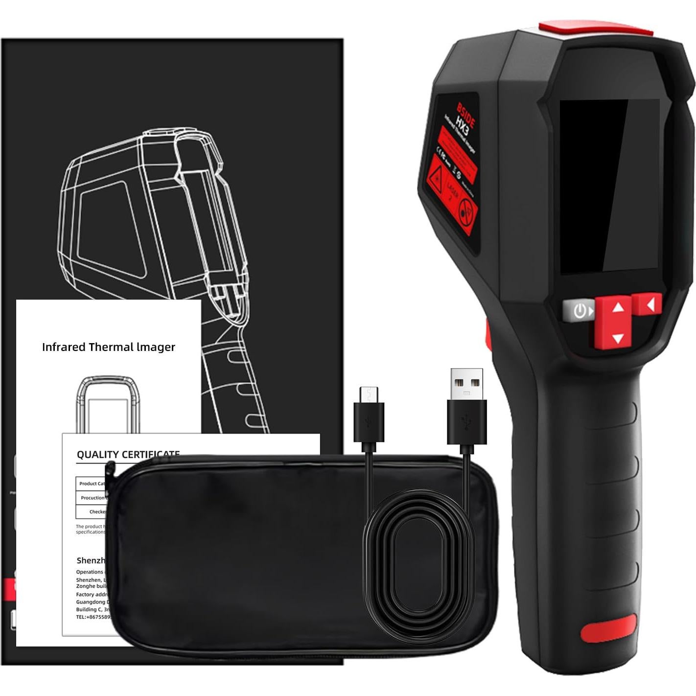 Cámara Termográfica BSIDE HX3 240x240 Infrarroja Portátil