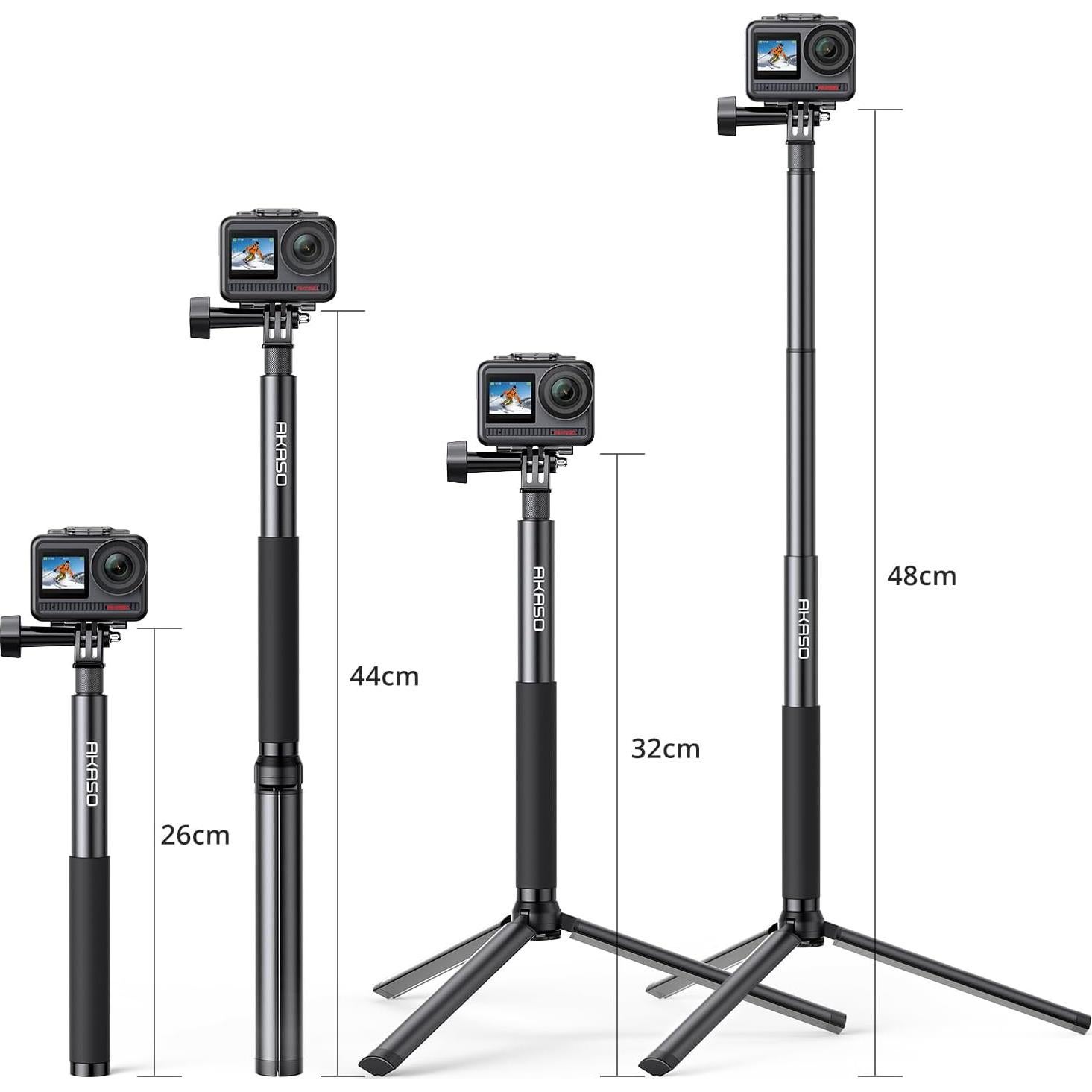 Palo de Selfie Trípode AKASO 120cm Compatible con GoPro