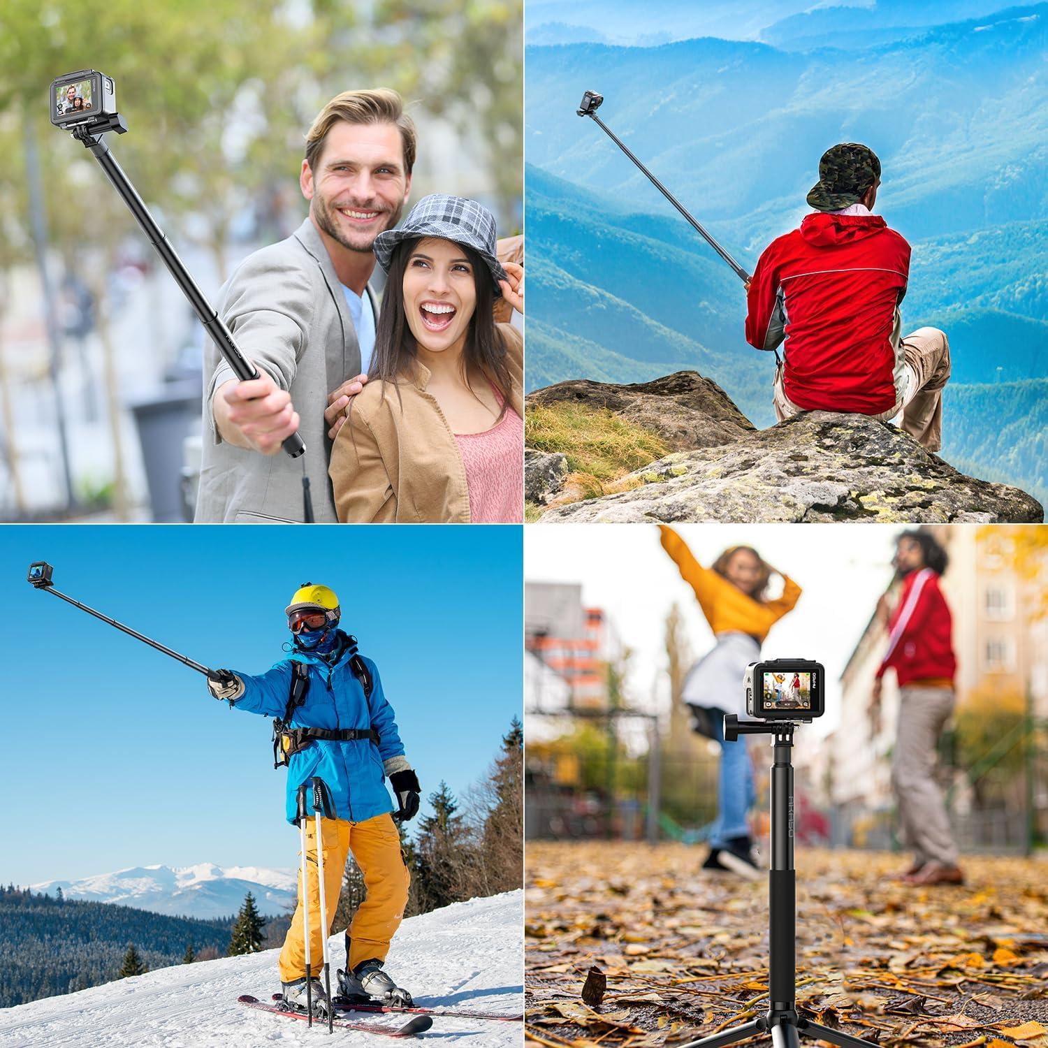Palo de Selfie Trípode AKASO 120cm Compatible con GoPro