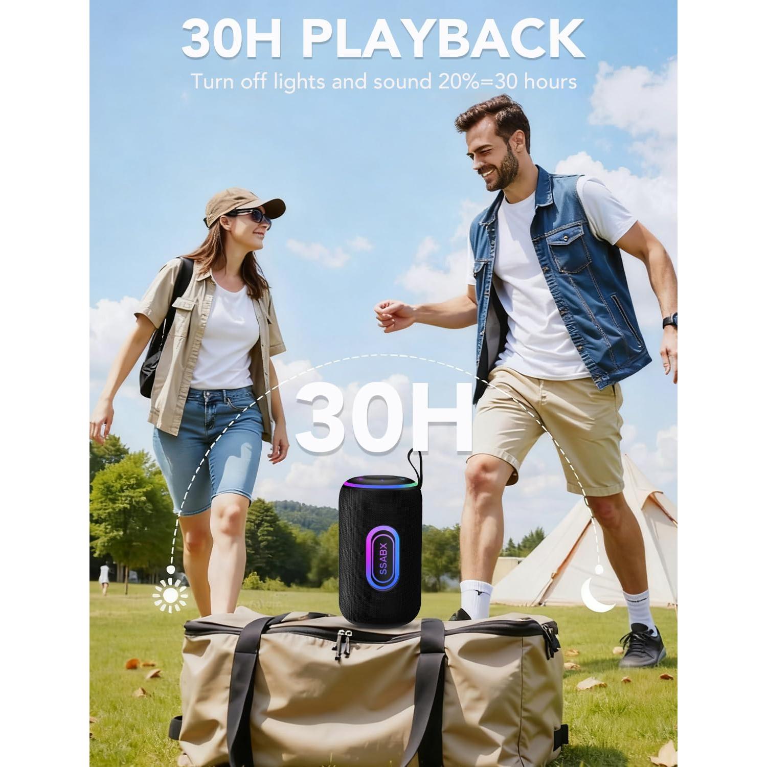 Altavoz Bluetooth Portátil Taopodo S7 30W Impermeable IPX7