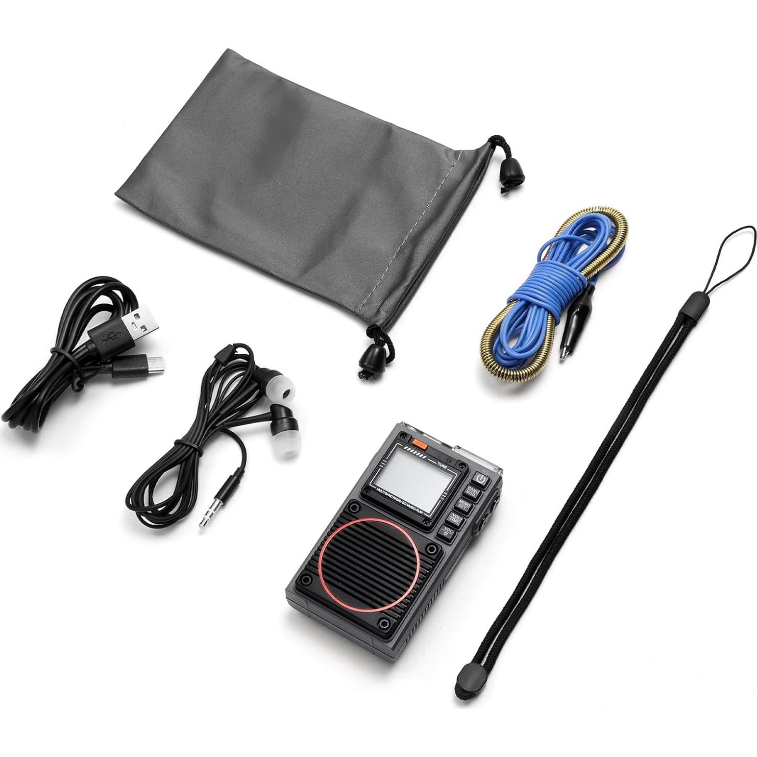 Radio Portátil Raddy RF75A AM/FM/VHF/SW con Control APP