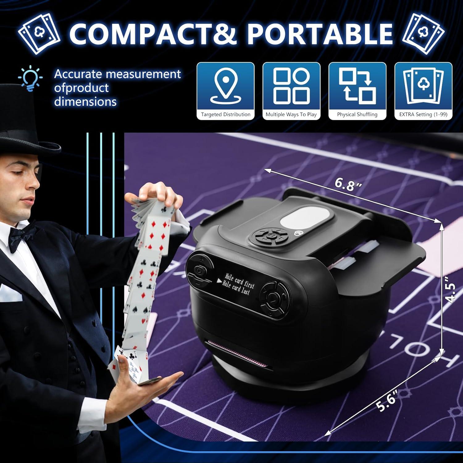 Barajador Automático 2-en-1 Chominty para 1-8 Jugadores