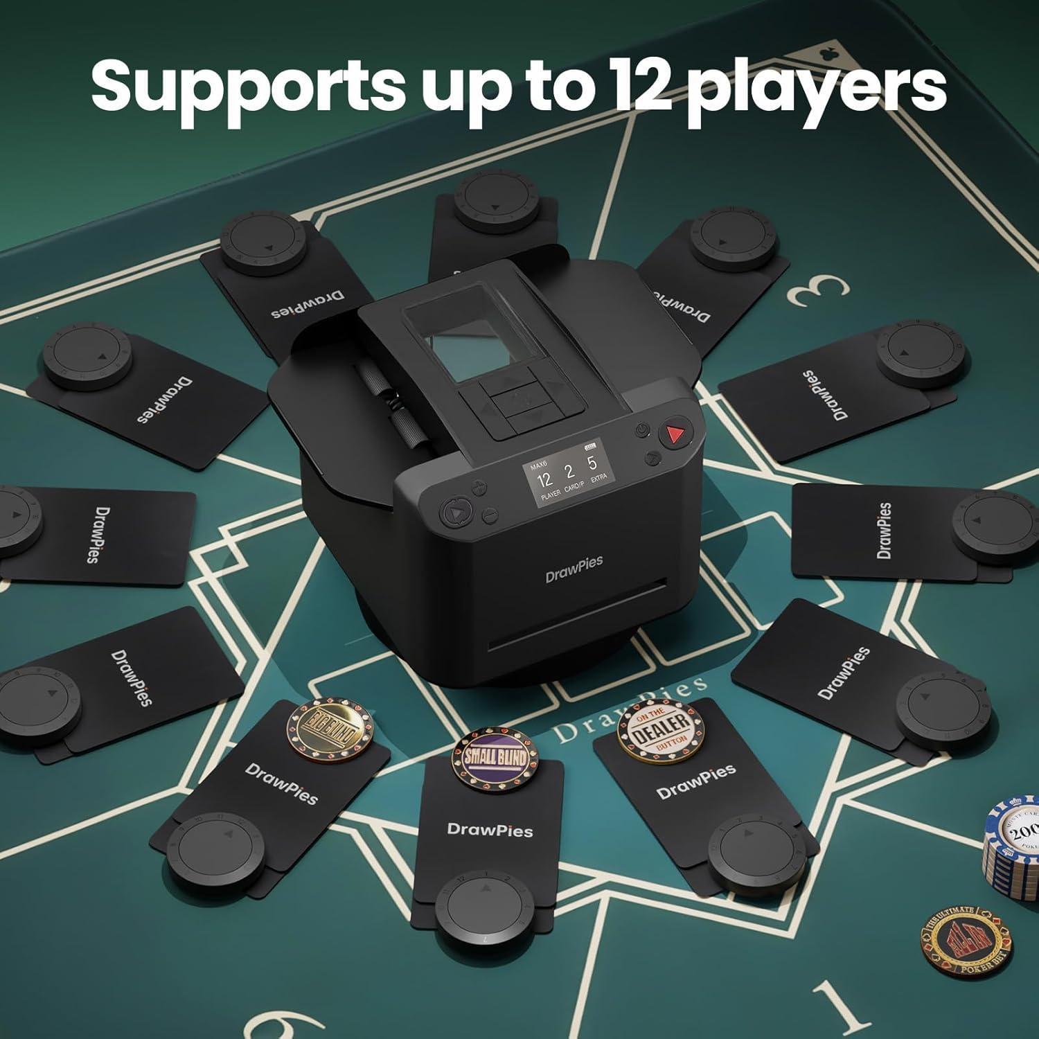 Máquina Barajadora y Distribuidor Automático DrawPies MAX6 - 12 Jugadores