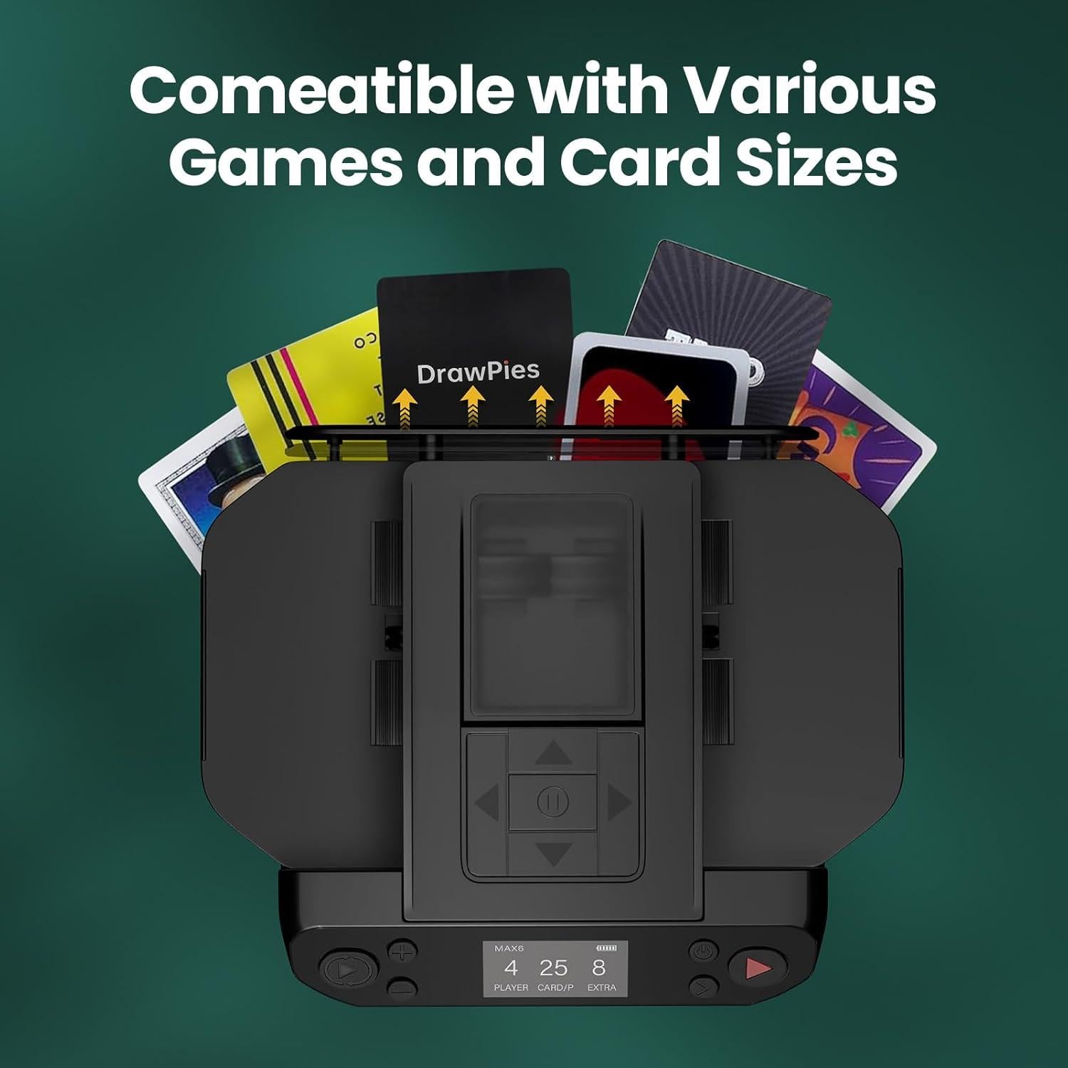 Máquina Barajadora y Distribuidor Automático DrawPies MAX6 - 12 Jugadores