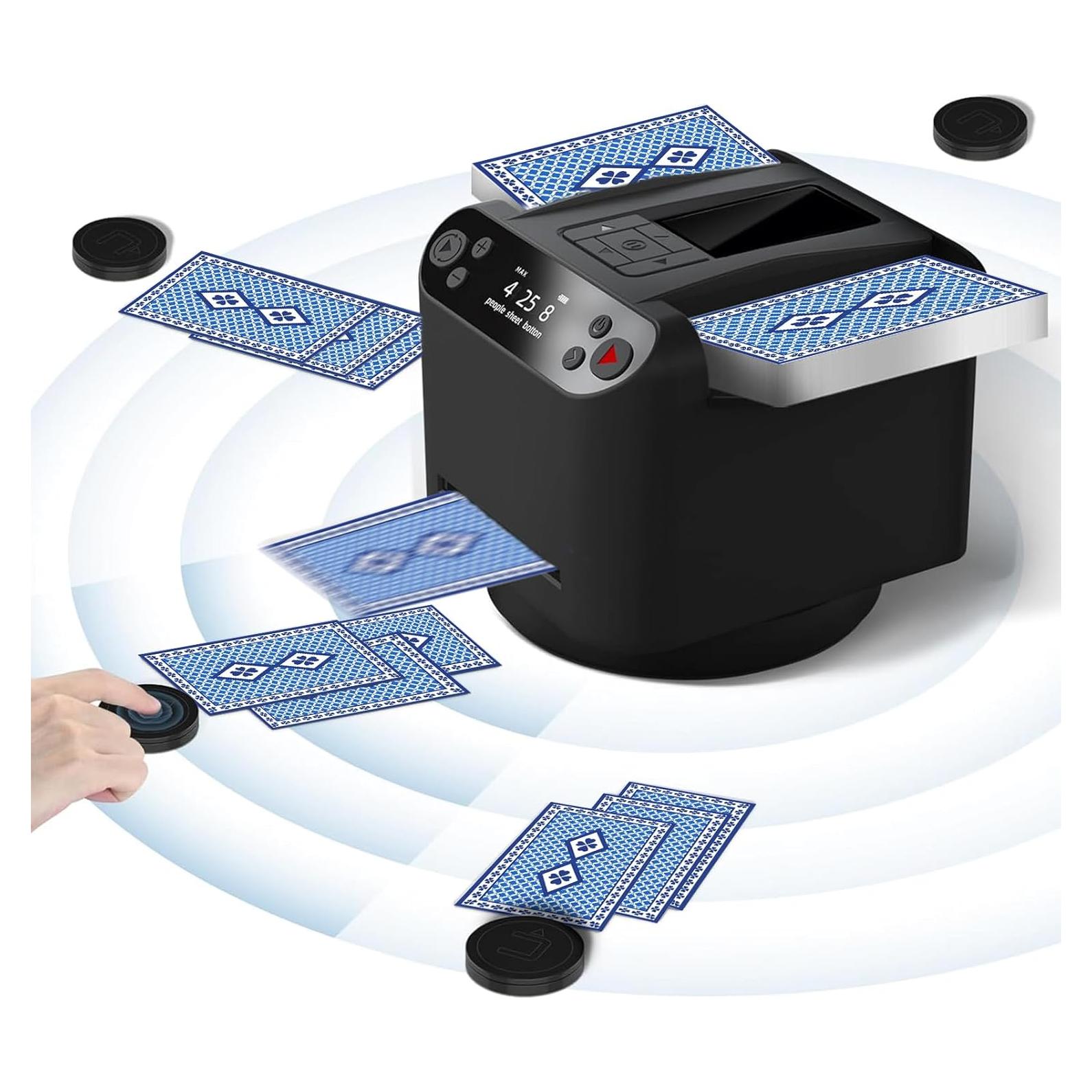 Barajador y Repartidor Automático 2-en-1 LMRXOFE para 12 Jugadores