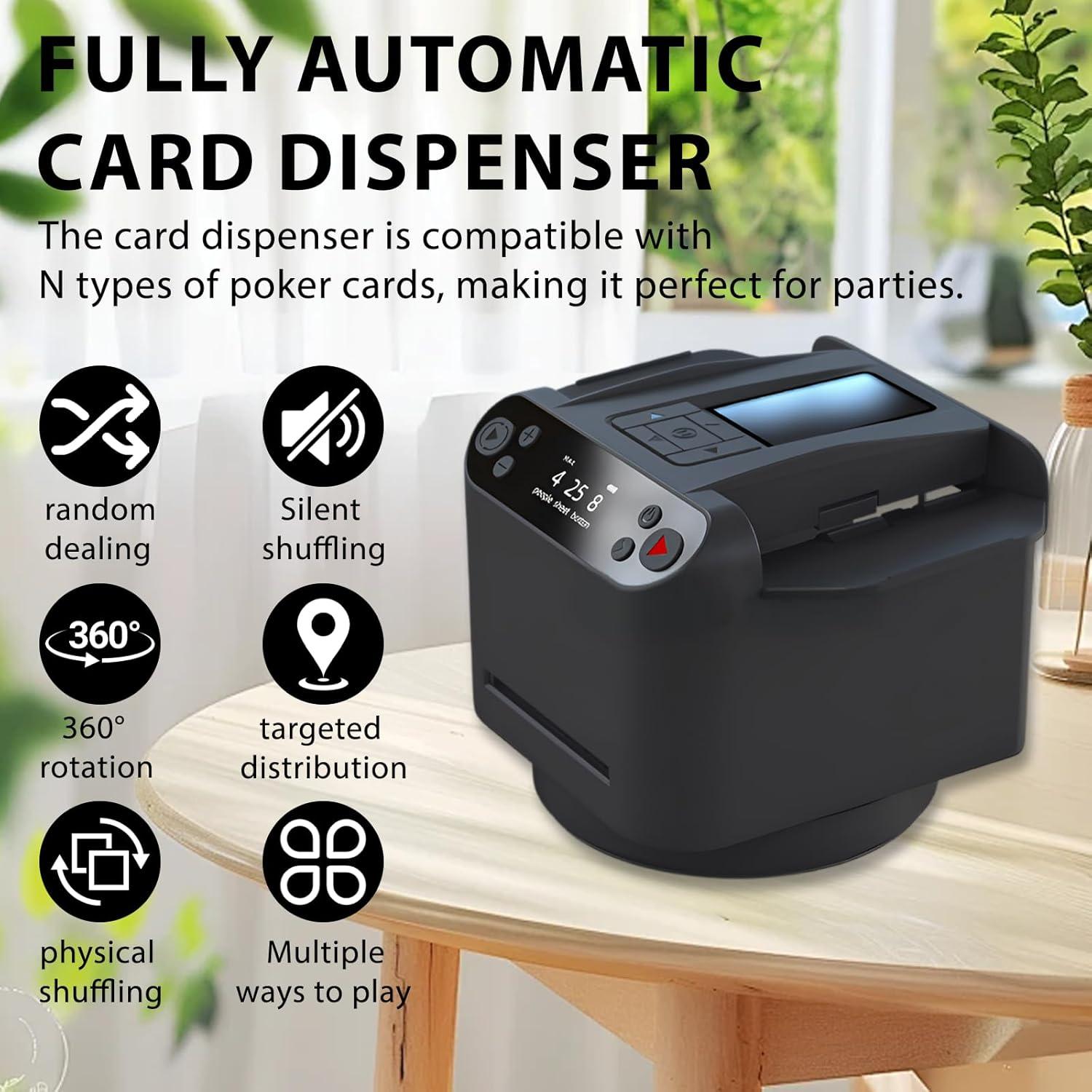 Barajador y Repartidor Automático 2-en-1 LMRXOFE para 12 Jugadores