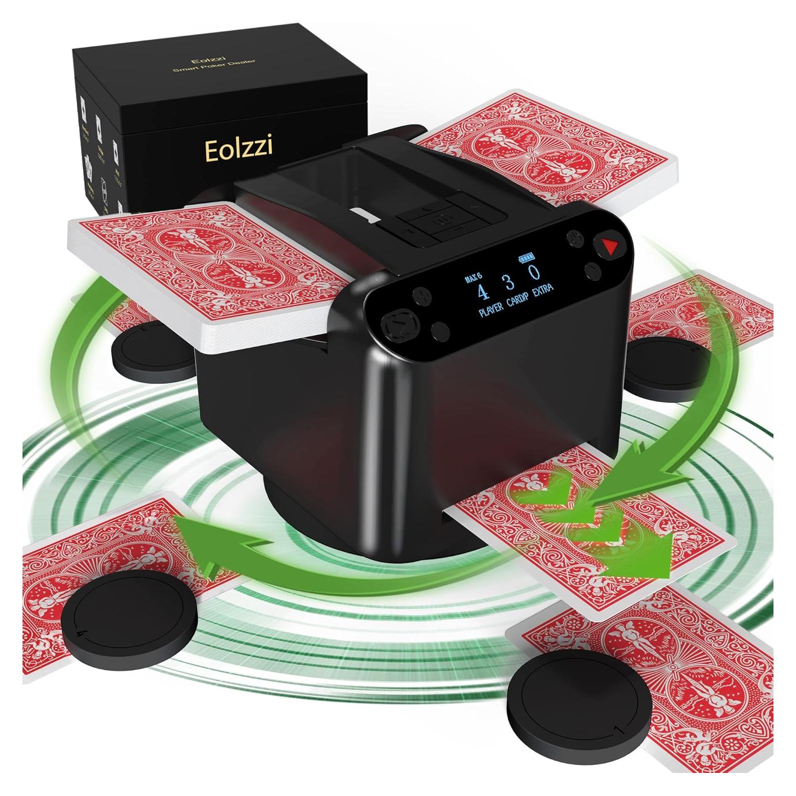 Barajador de Cartas Eolzzi MAX 6 Automático para 1-12 Jugadores