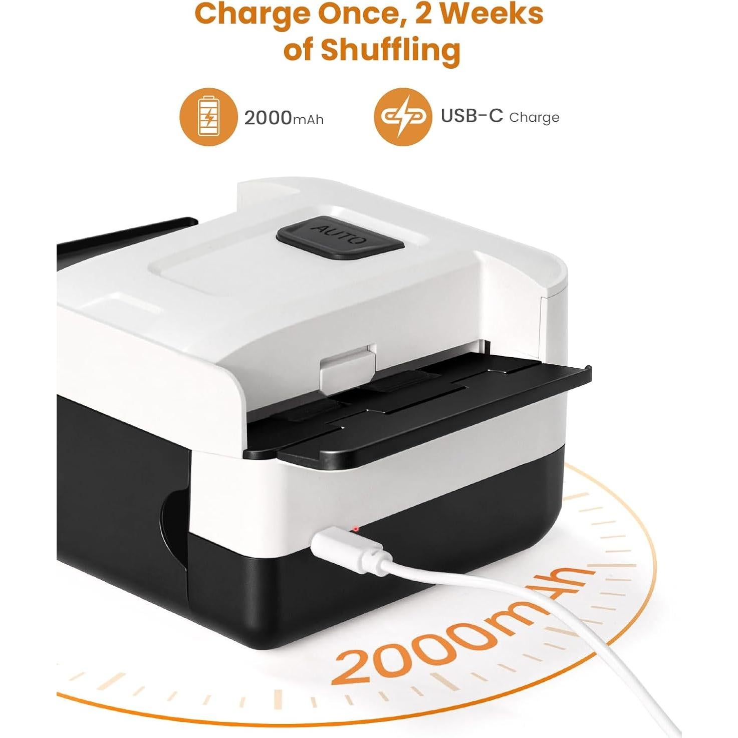 Barajador de Cartas Automático Linkbolt B02 2000mAh Negro