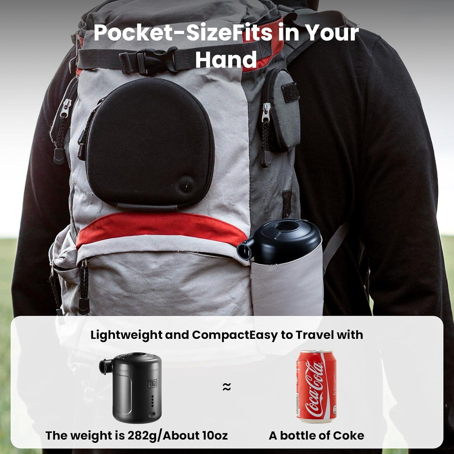 Bomba de Aire Portátil NIBBaNACAL 6000mAh Inflado Rápido