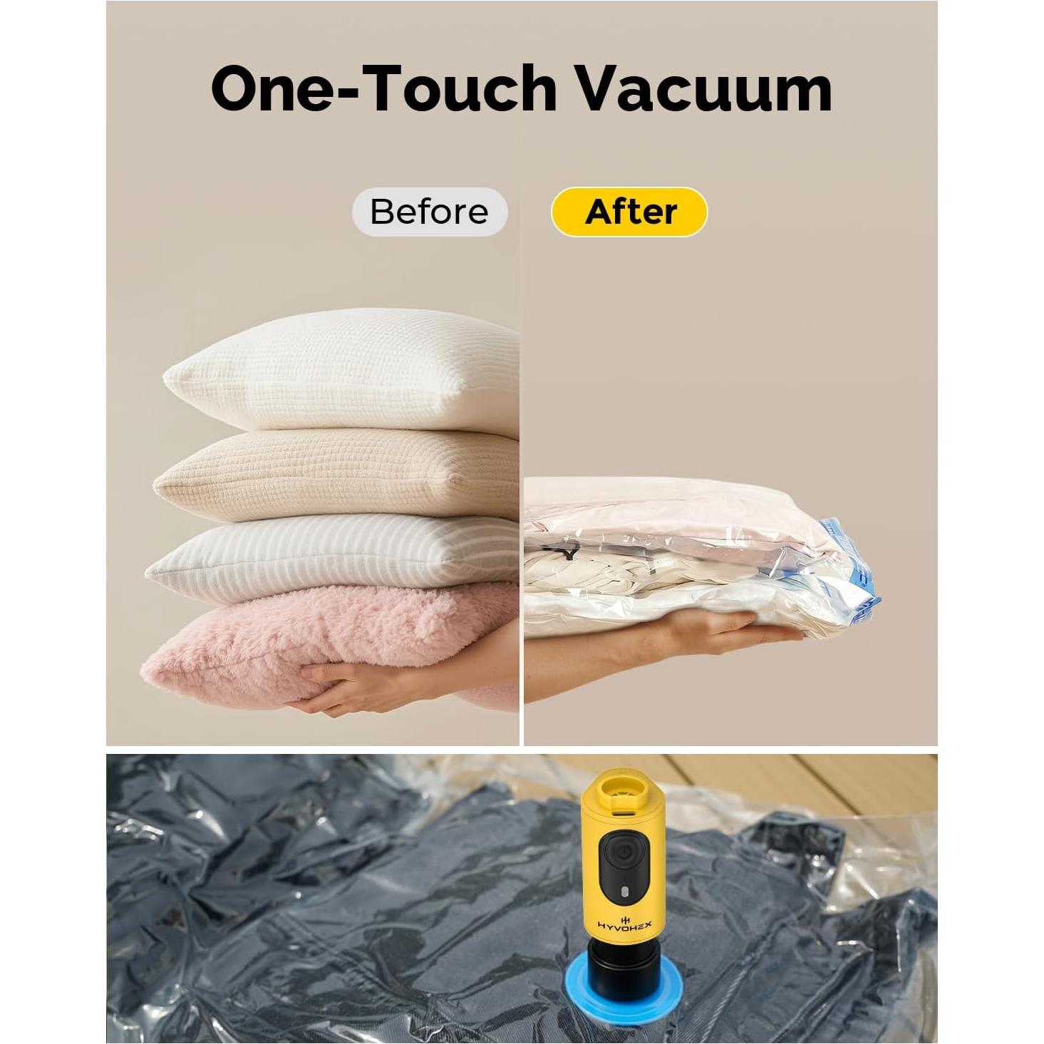 Bomba de Aire Eléctrica Portátil HYVOHEX HB1 180L/min Amarillo