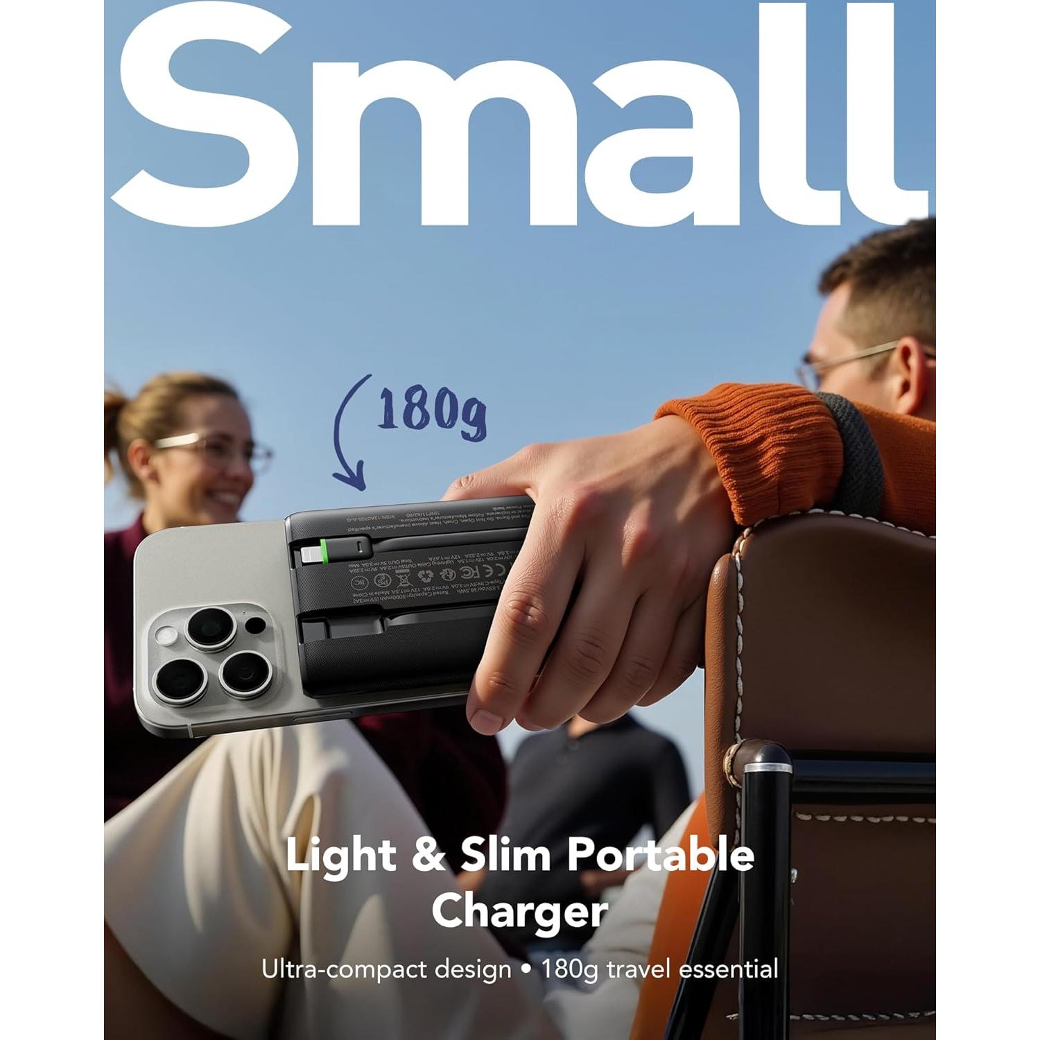 Cargador Portátil VEGER 10000mAh Carga Rápida 22.5W USB-C