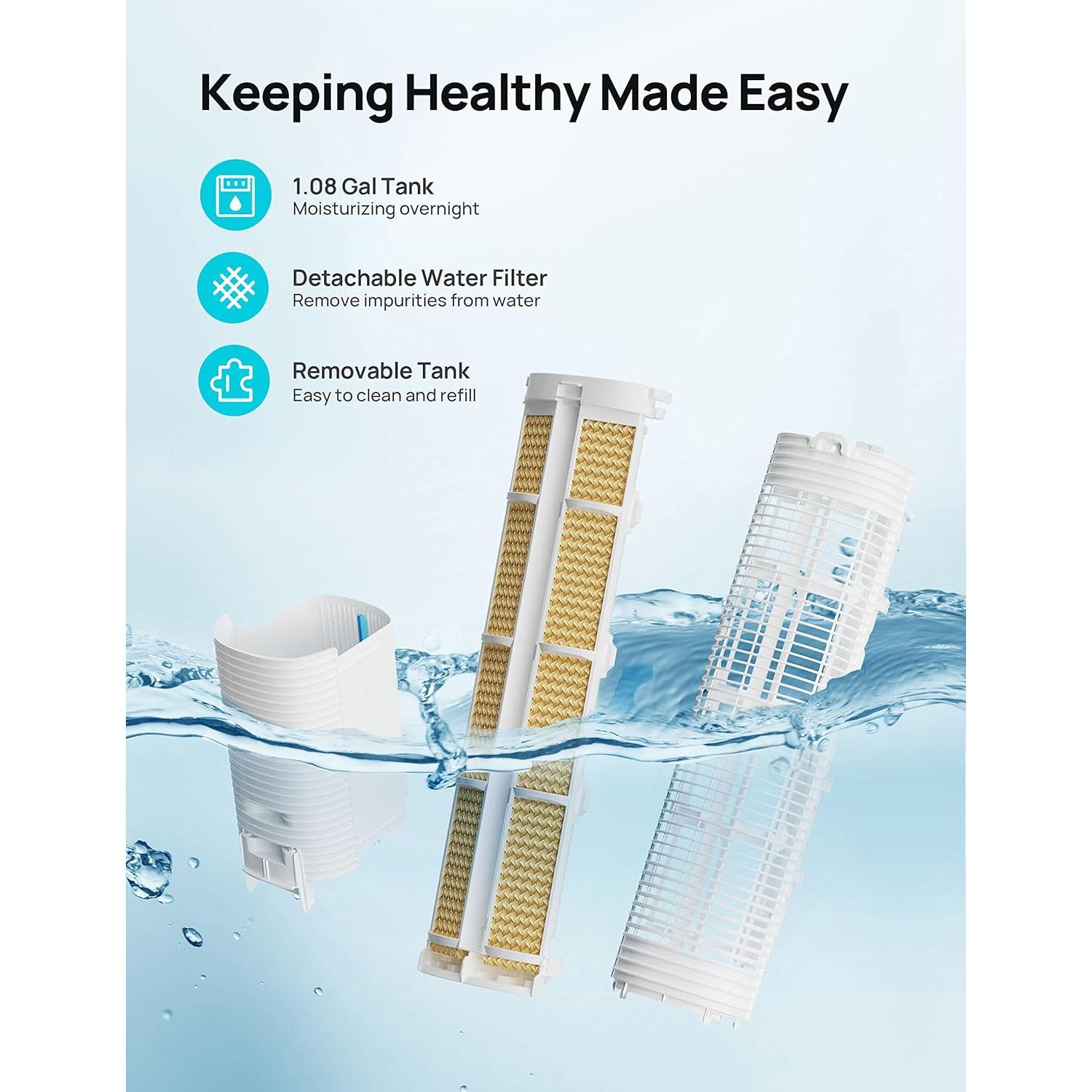 Enfriador de Aire Evaporativo Dreo DR-HEC001, 3 Velocidades, Control Remoto