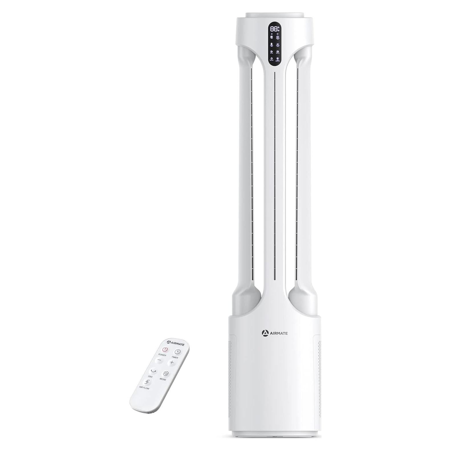 Purificador de Aire AIRMATE AIR4-F-1 Torre 45" 1500 CFM Blanco