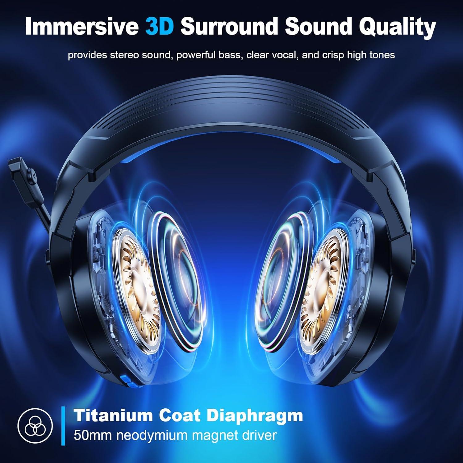 Auriculares Inalámbricos Fachixy FC-200 para Juegos - Bluetooth 5.4