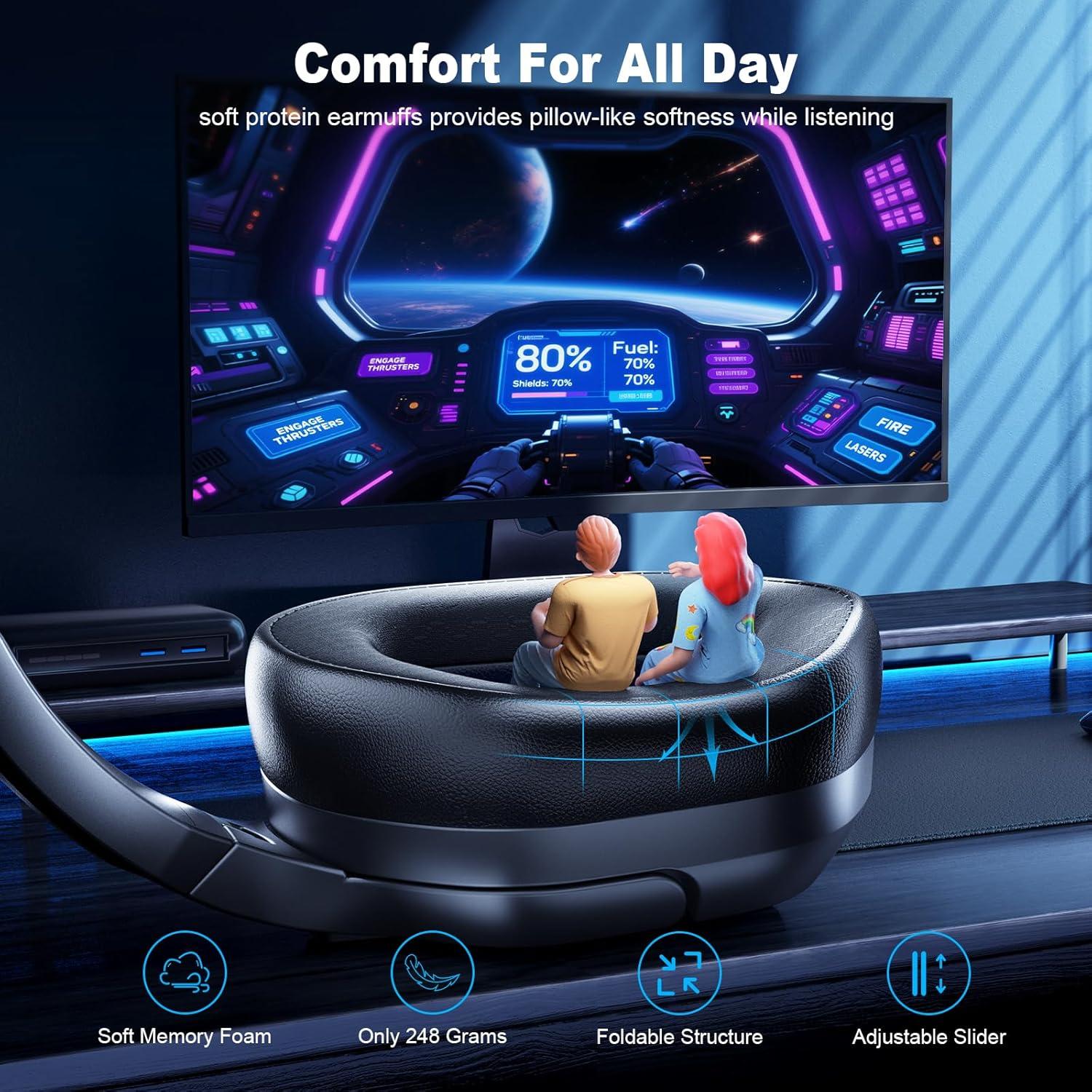 Auriculares Inalámbricos Fachixy FC-200 para Juegos - Bluetooth 5.4