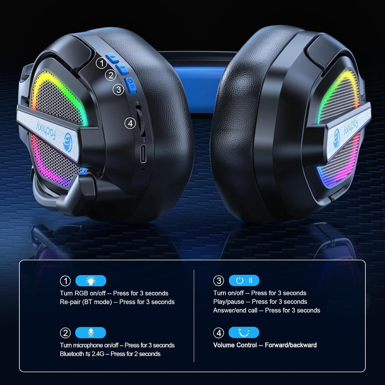 Auriculares Inalámbricos Fachixy FC-200 para Juegos - Bluetooth 5.4