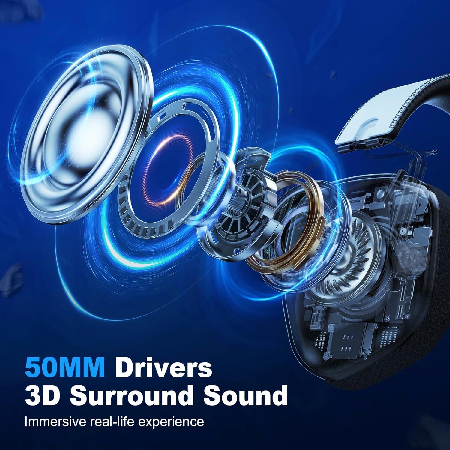 Auriculares Gaming Inalámbricos HW20 con Micrófono y RGB