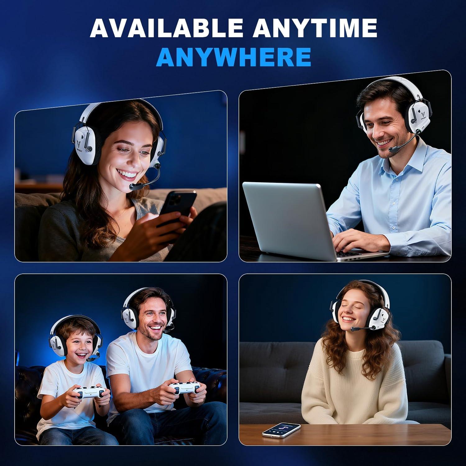 Auriculares Gaming Inalámbricos HW20 con Micrófono y RGB