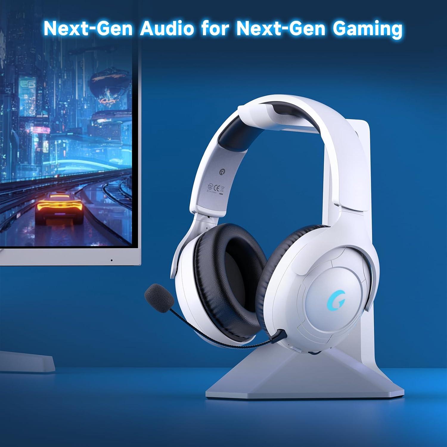 Auriculares Gaming Inalámbricos Rumoon 01, 45H Batería, Sonido 3D