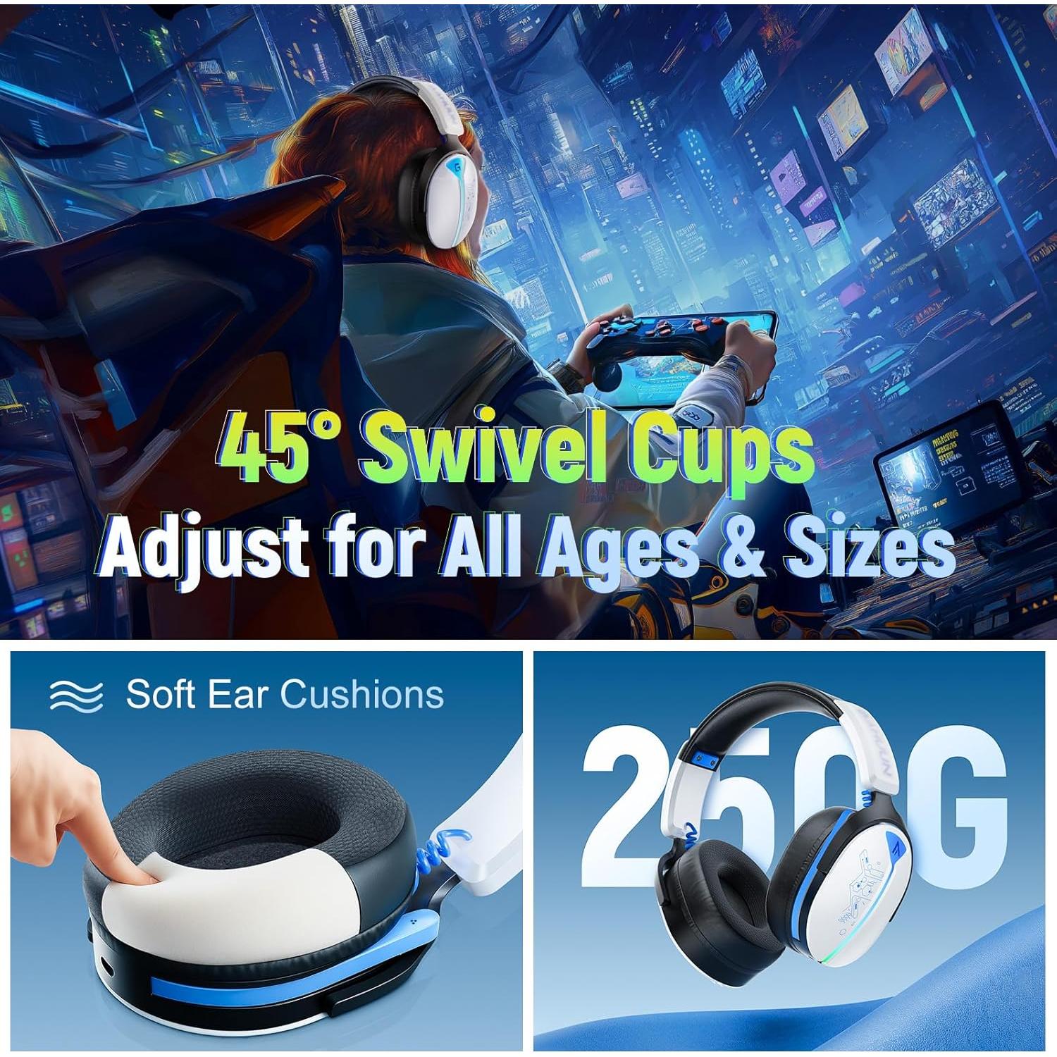 Auriculares Inalámbricos Buwnia G6000 7.1 para PS5/PC/Sw