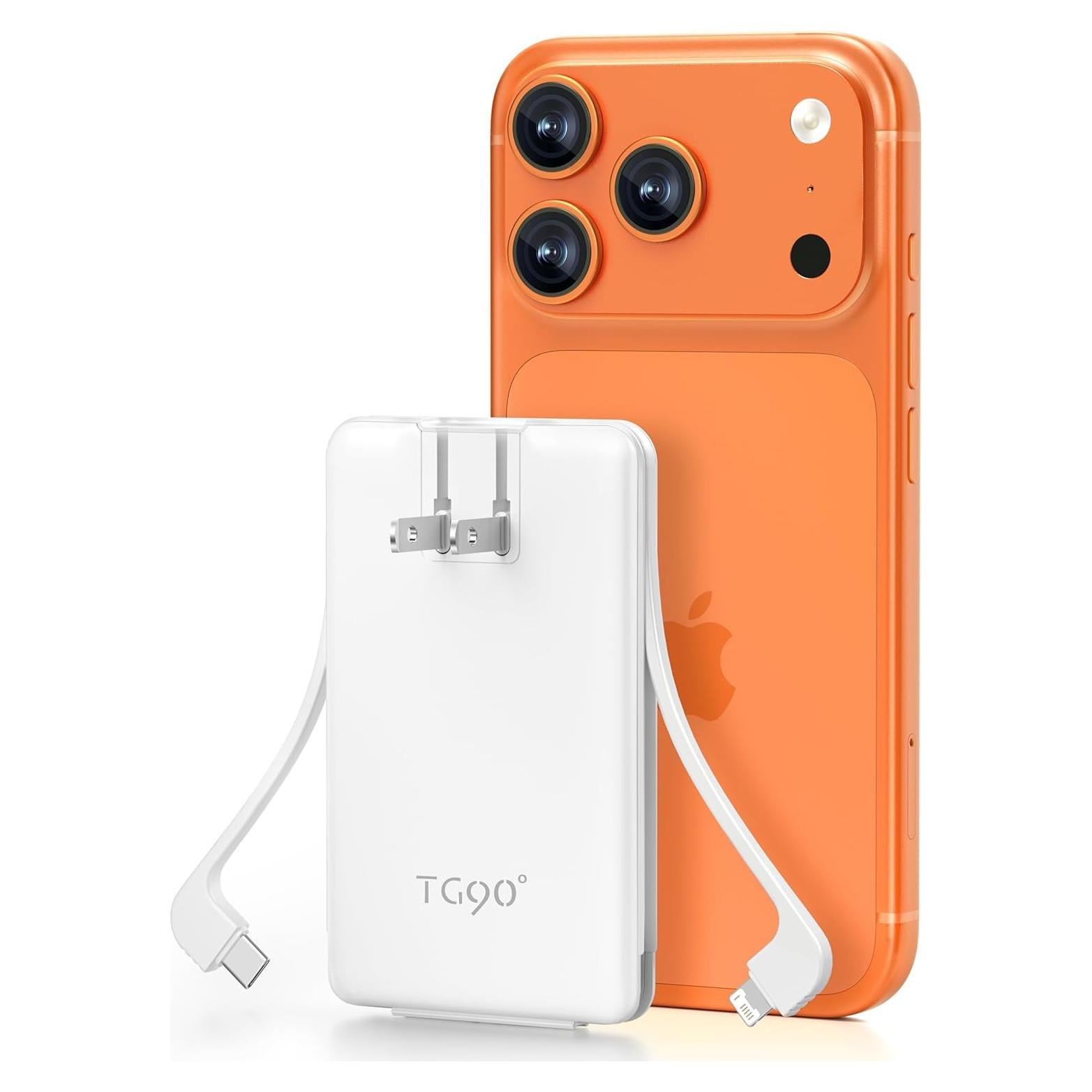 Cargador Portátil TG90 5000mAh con Enchufe de Pared y USB C