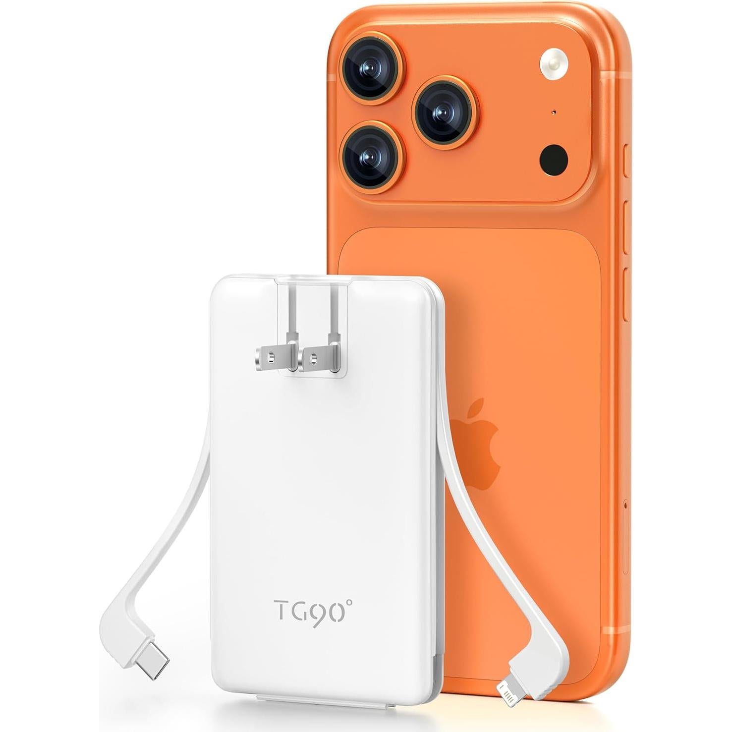 Cargador Portátil TG90 5000mAh con Enchufe de Pared y USB C