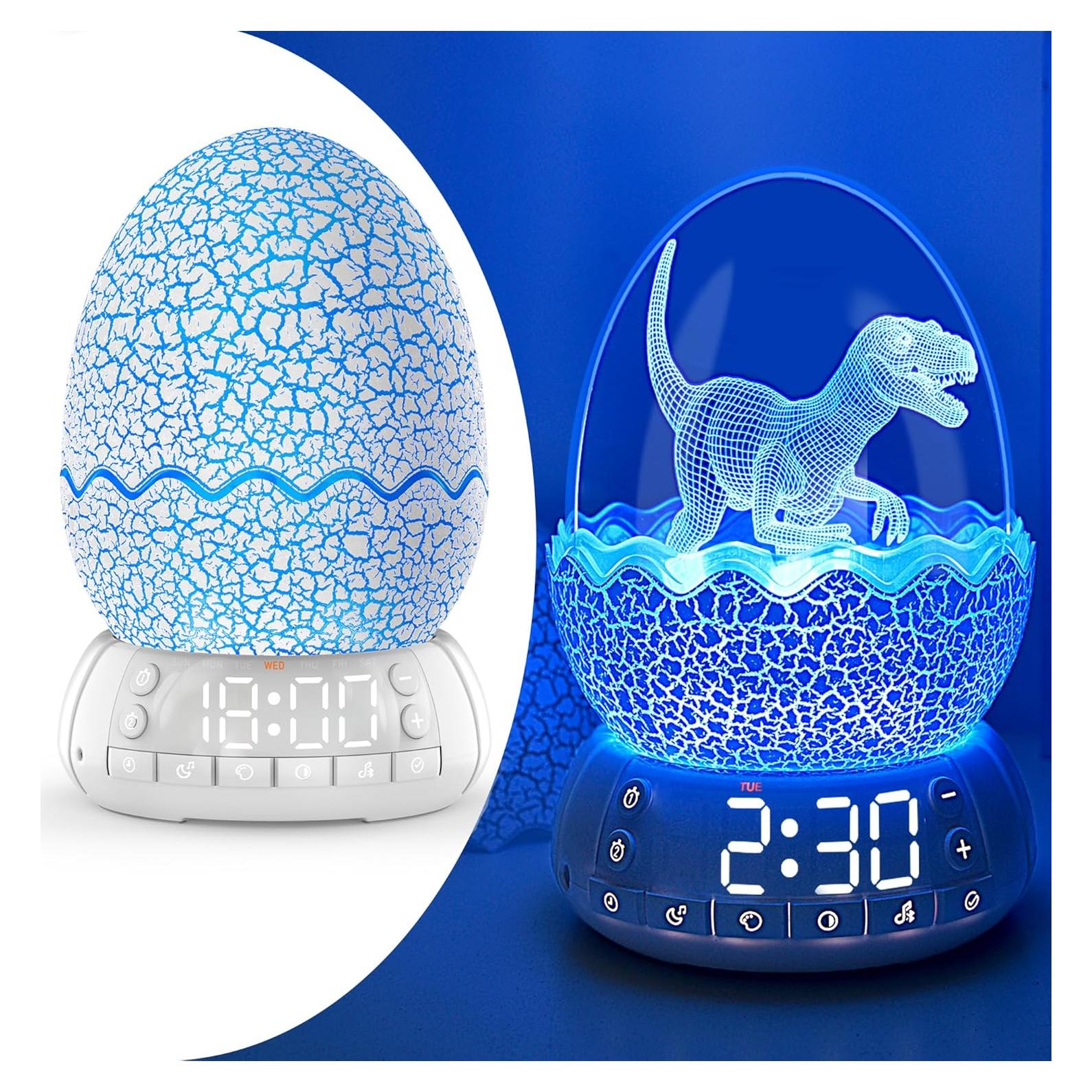 Reloj Despertador Dinosaurio KYMELLIE con Luz LED y Bluetooth