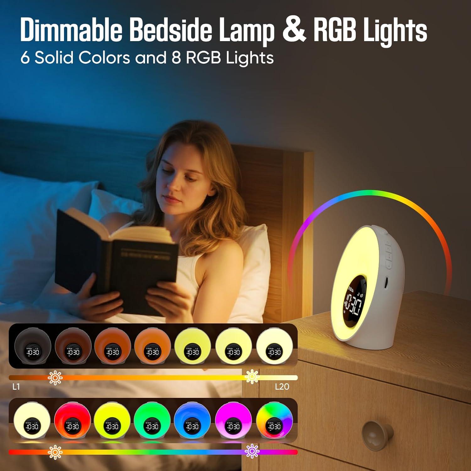 Despertador de Luz de Amanecer AUYLE BL20 con 30 Sonidos