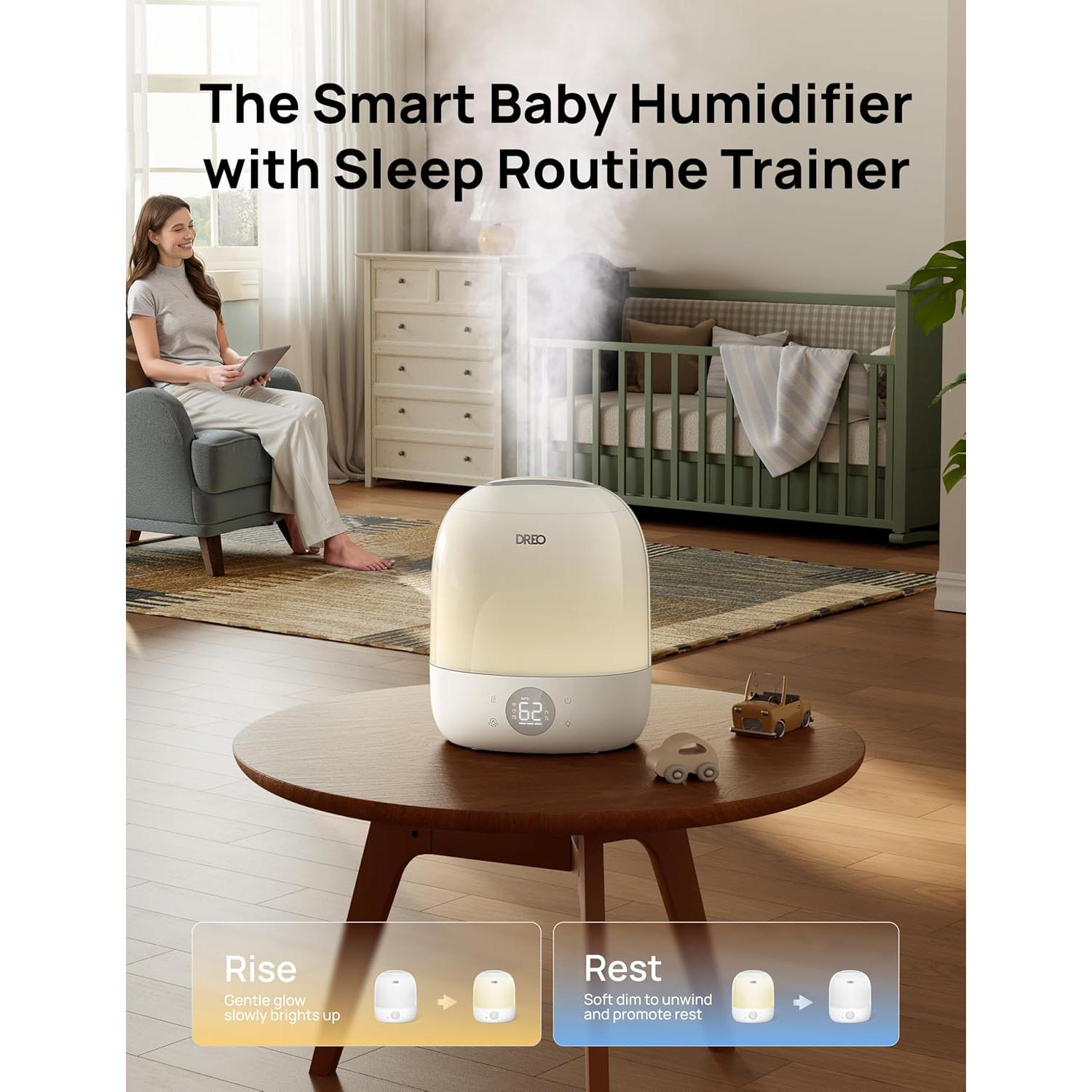 Humidificador DREO HM409S 3L Ultrasonido Blanco 28dB