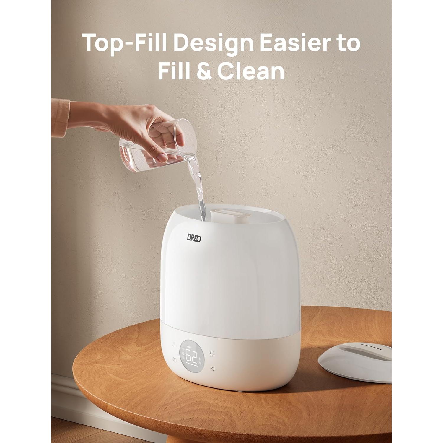 Humidificador DREO HM409S 3L Ultrasonido Blanco 28dB