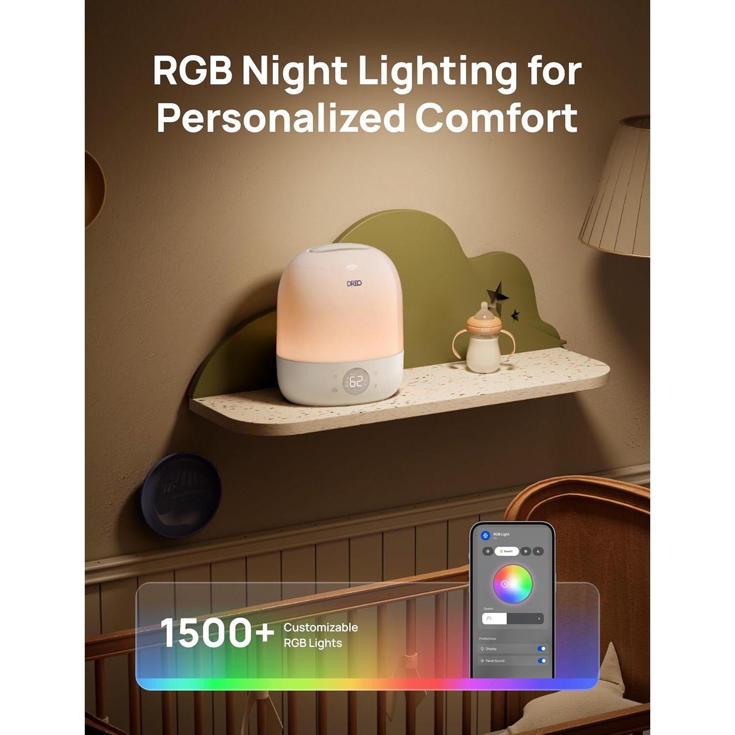 Humidificador DREO HM409S 3L Ultrasonido Blanco 28dB