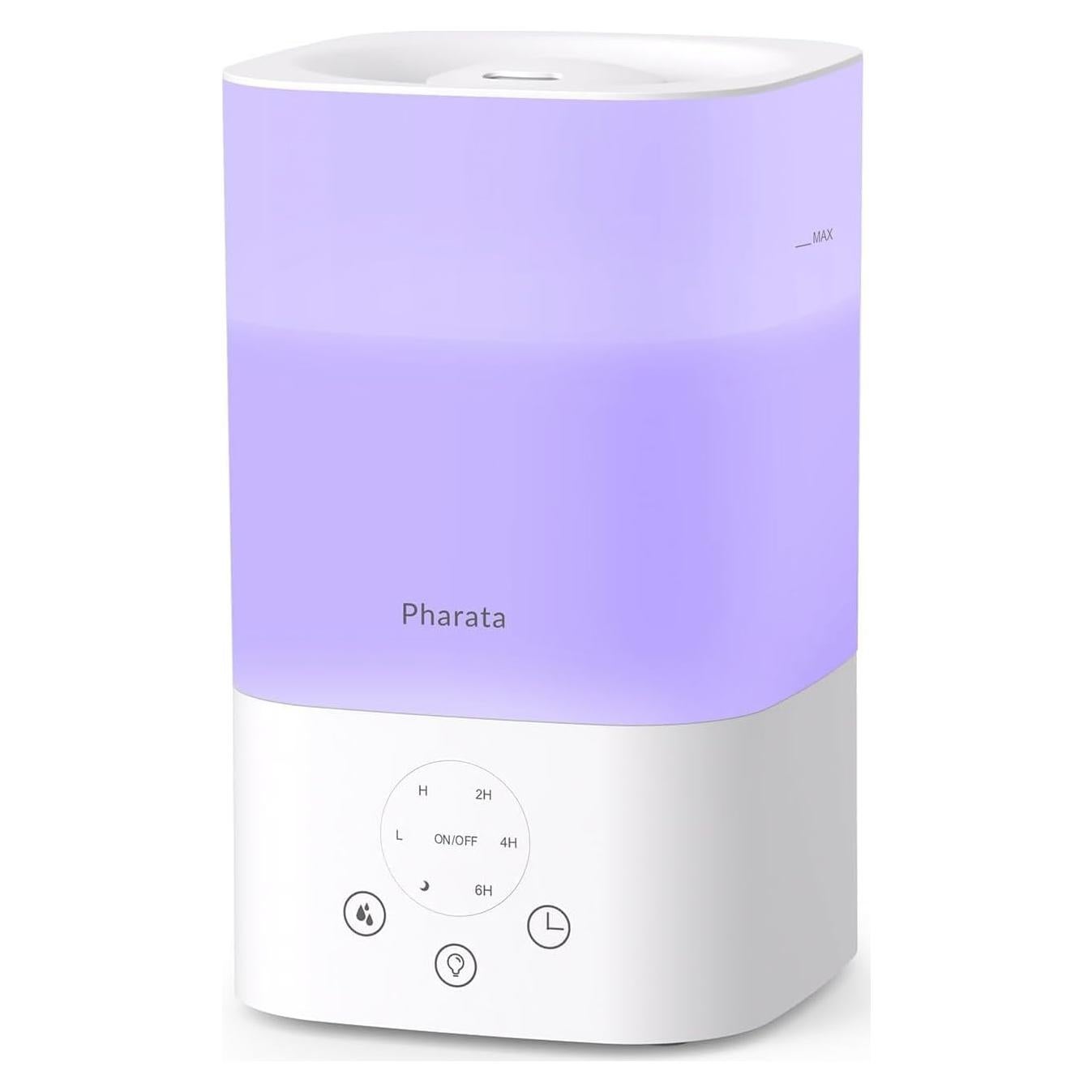 Humidificador Pharata 3.5L Ultrasonido con Luz Nocturna