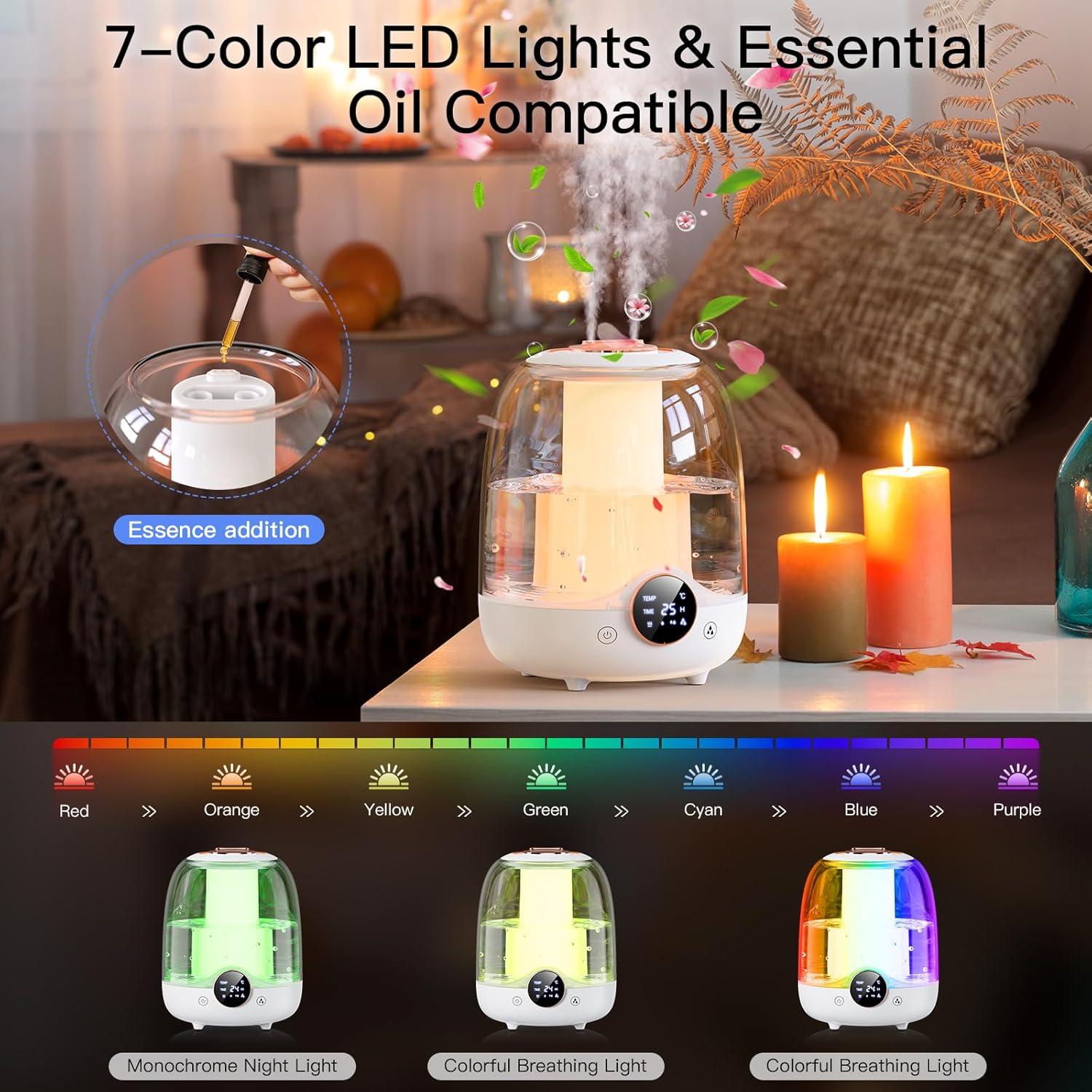 Humidificador MRWALK ZM-Humidificador-Blanco02 3L 30H Silencioso