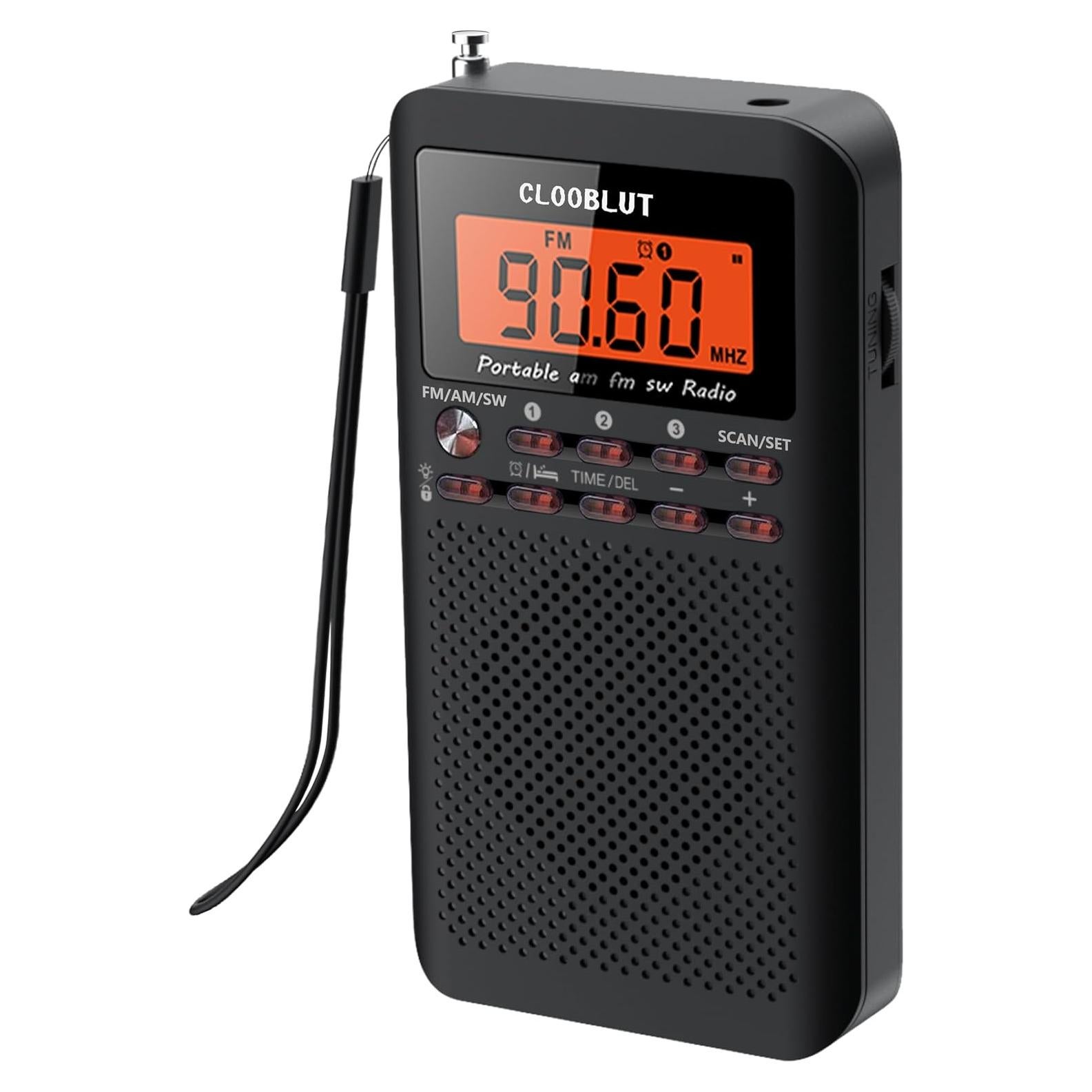 Radio de Onda Corta CLOOBLUT RD218 FM/AM/SW Compacta