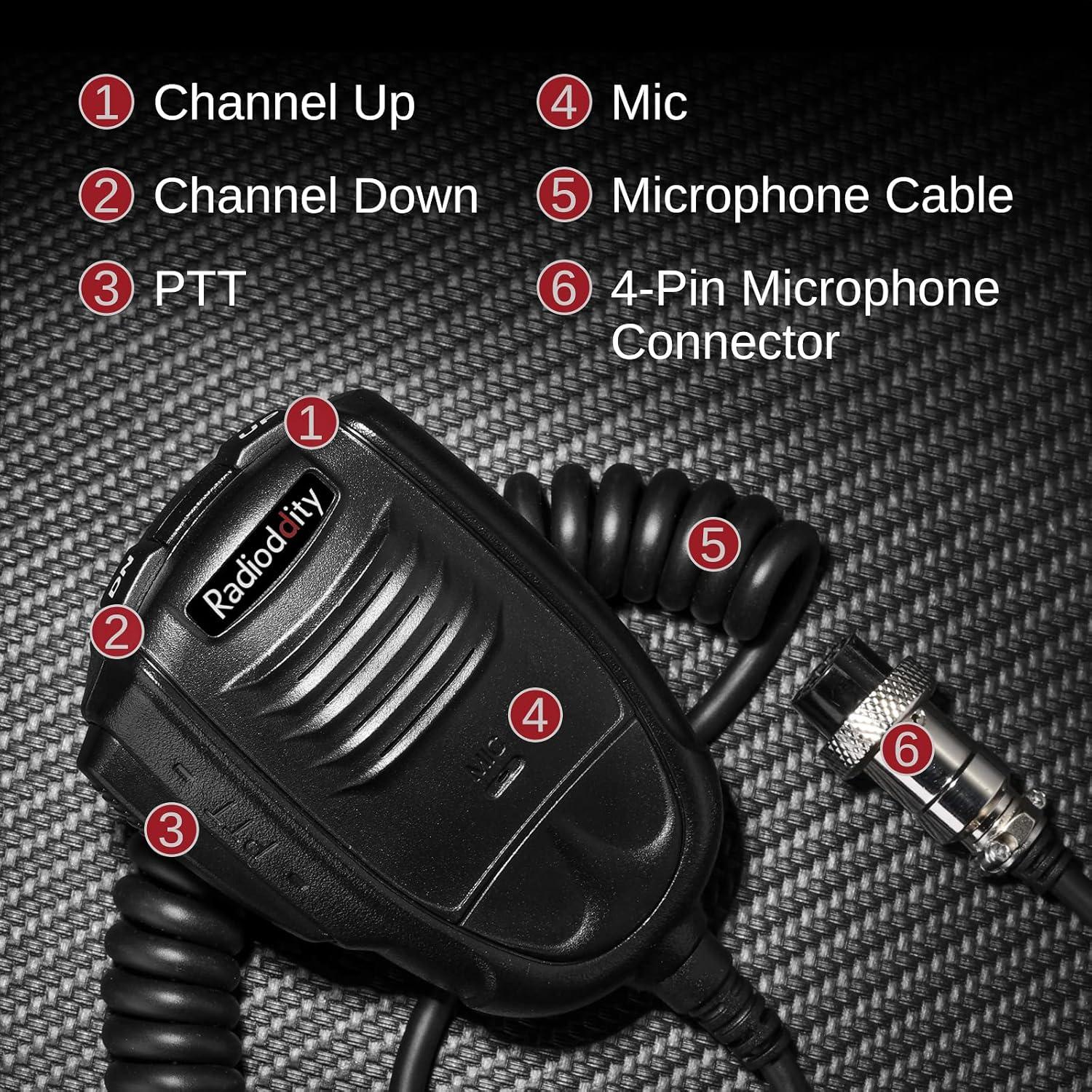 Radio de Ham Radioddity QT40 10 Metros 40W con NOAA