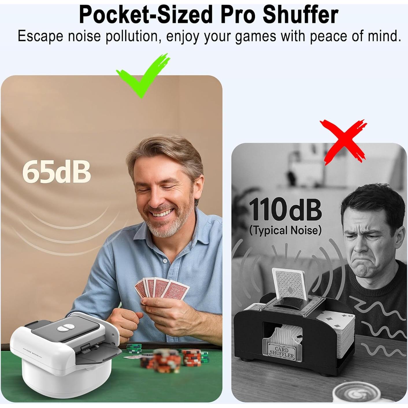 Barajador Automático de Cartas Jyyuehai X1 - Eléctrico y Silencioso