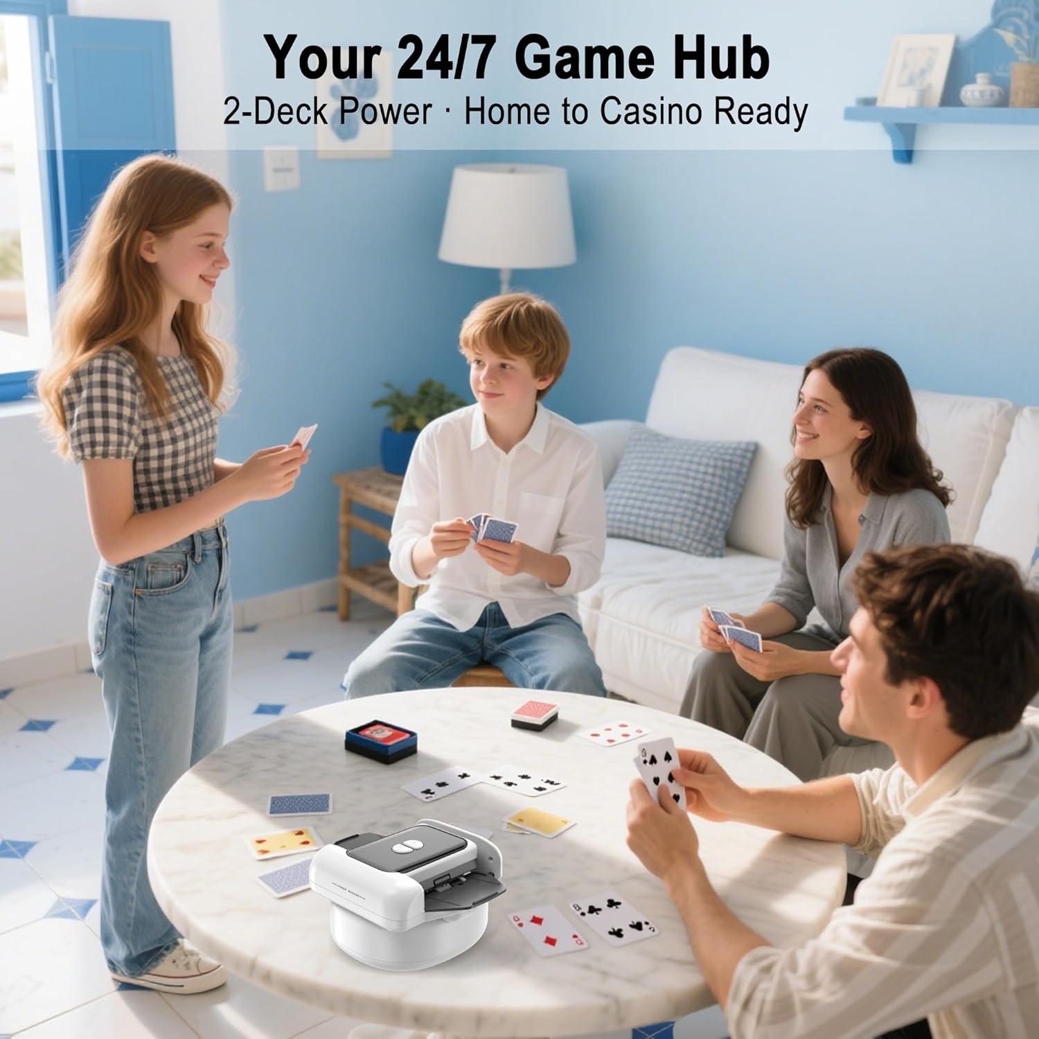 Barajador Automático de Cartas Jyyuehai X1 - Eléctrico y Silencioso