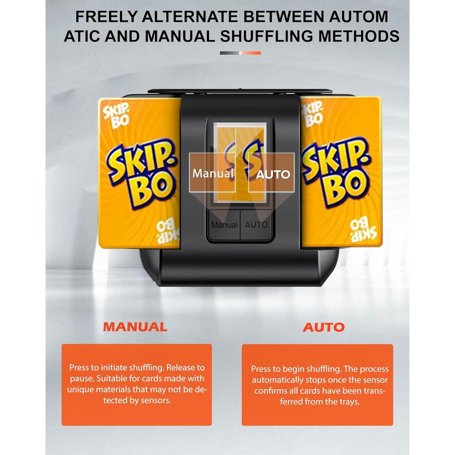 Barajador Automático de Cartas OBLITZON - Eléctrico, USB-C, 2000mAh