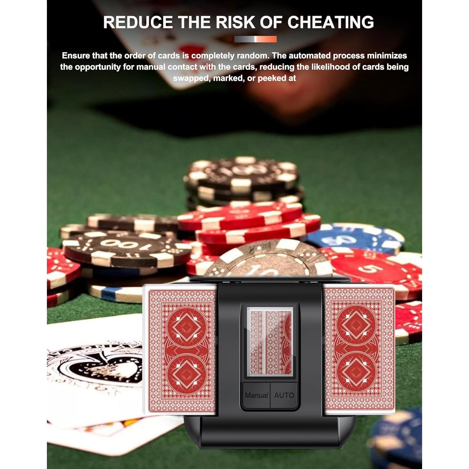 Barajador Automático de Cartas OBLITZON - Eléctrico, USB-C, 2000mAh