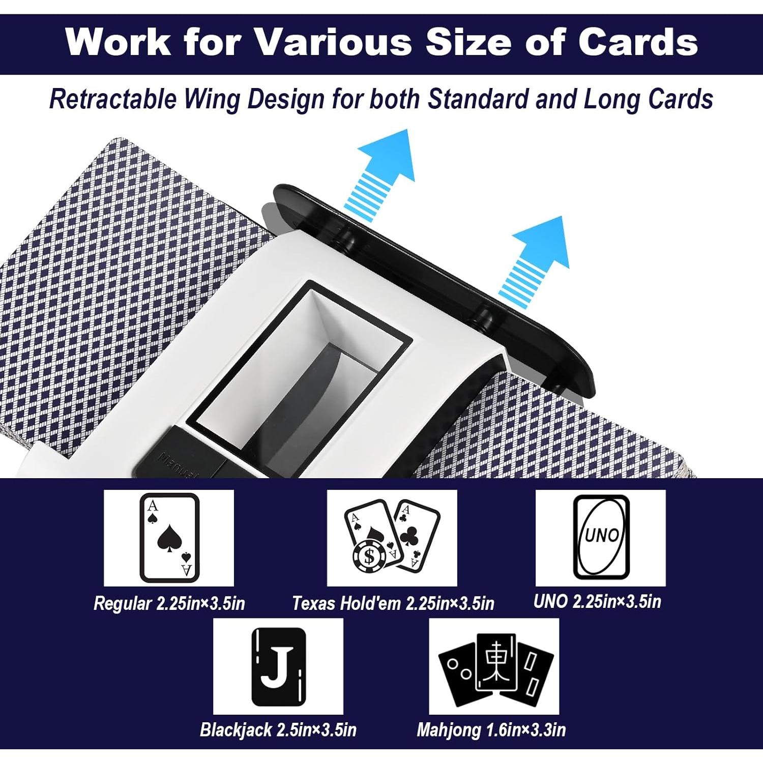 Barajador de Cartas Automático Casuenia, Recargable, 1-2 Barajas